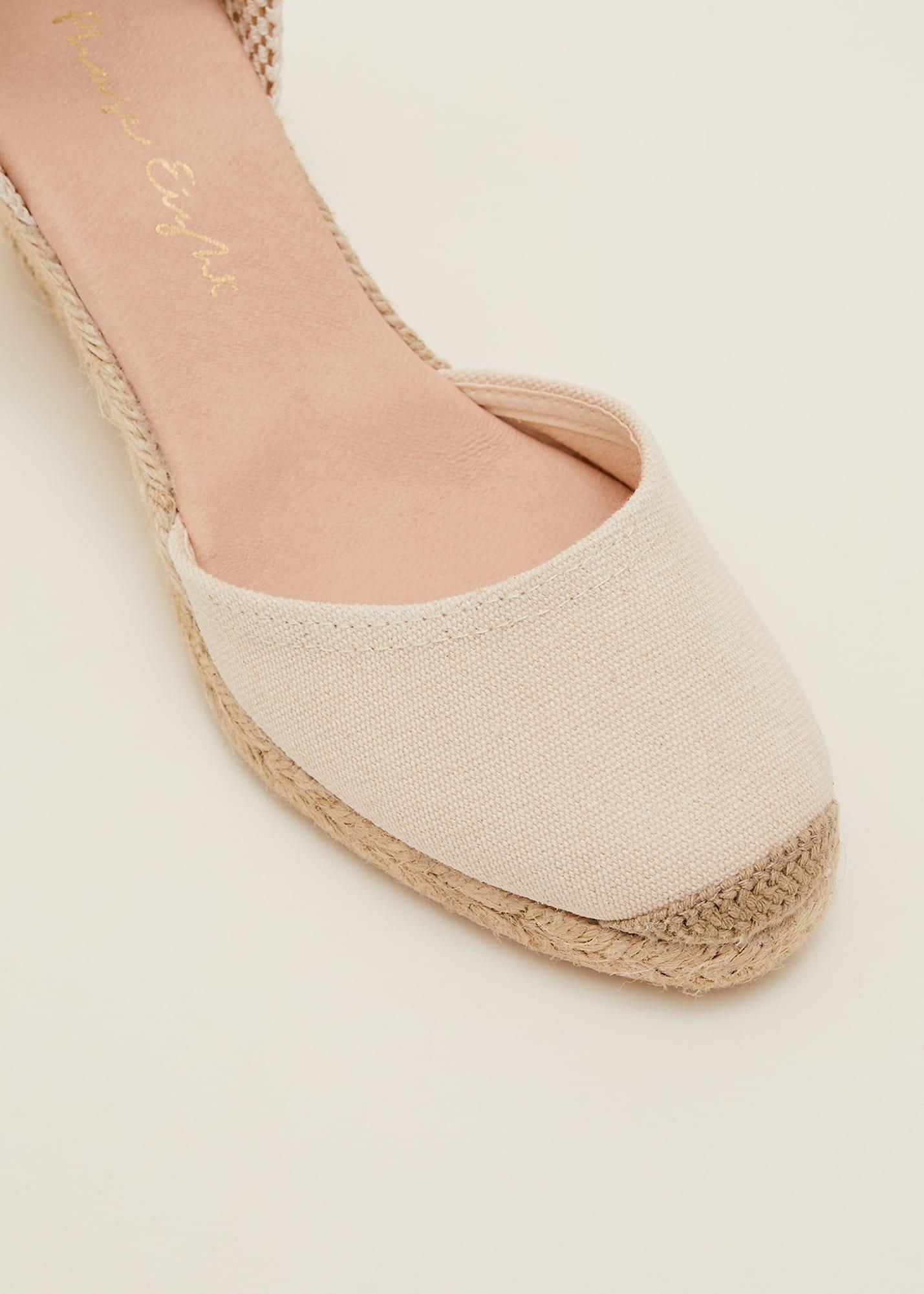 Plain Tie Strap Espadrille