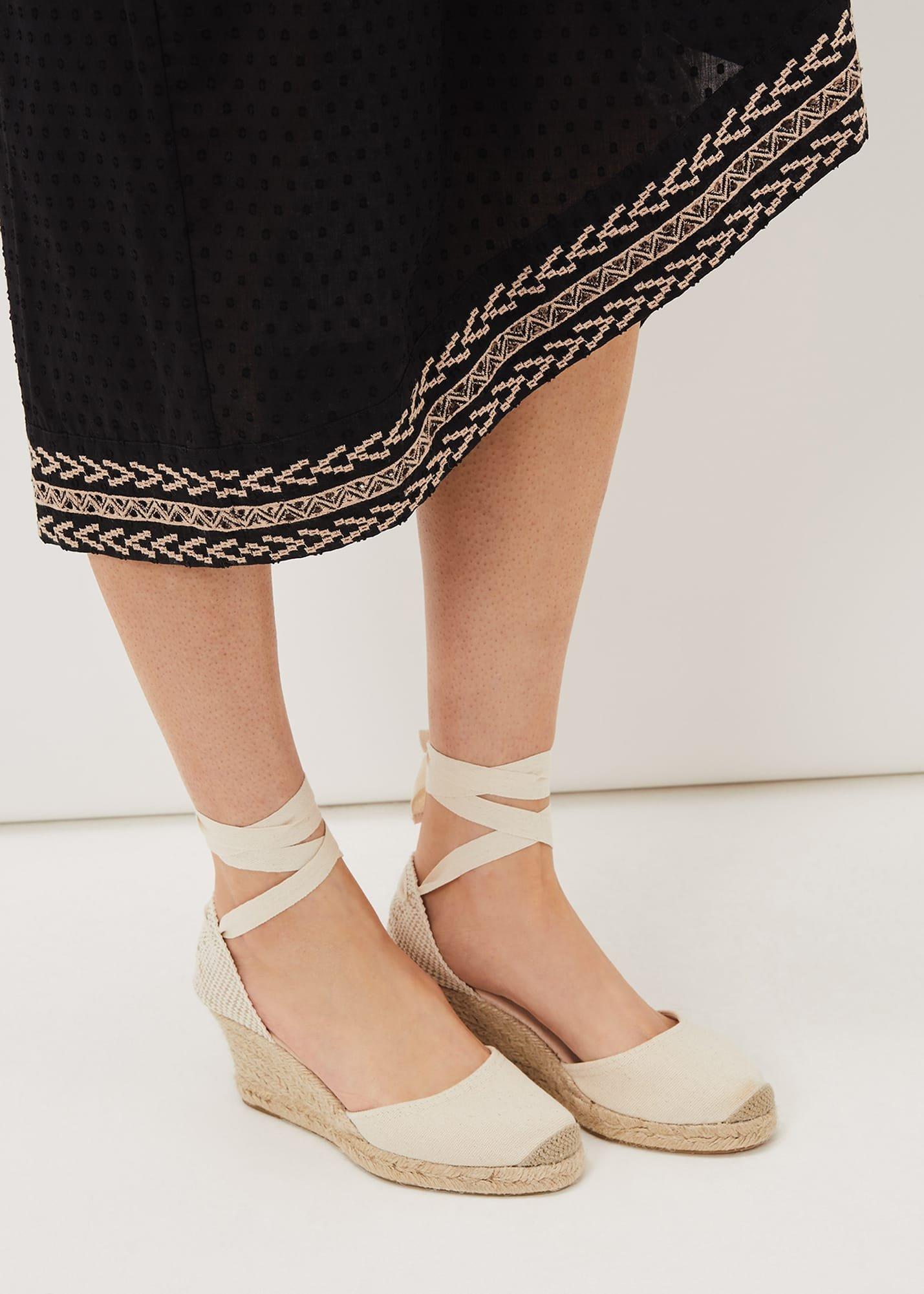 Plain Tie Strap Espadrille