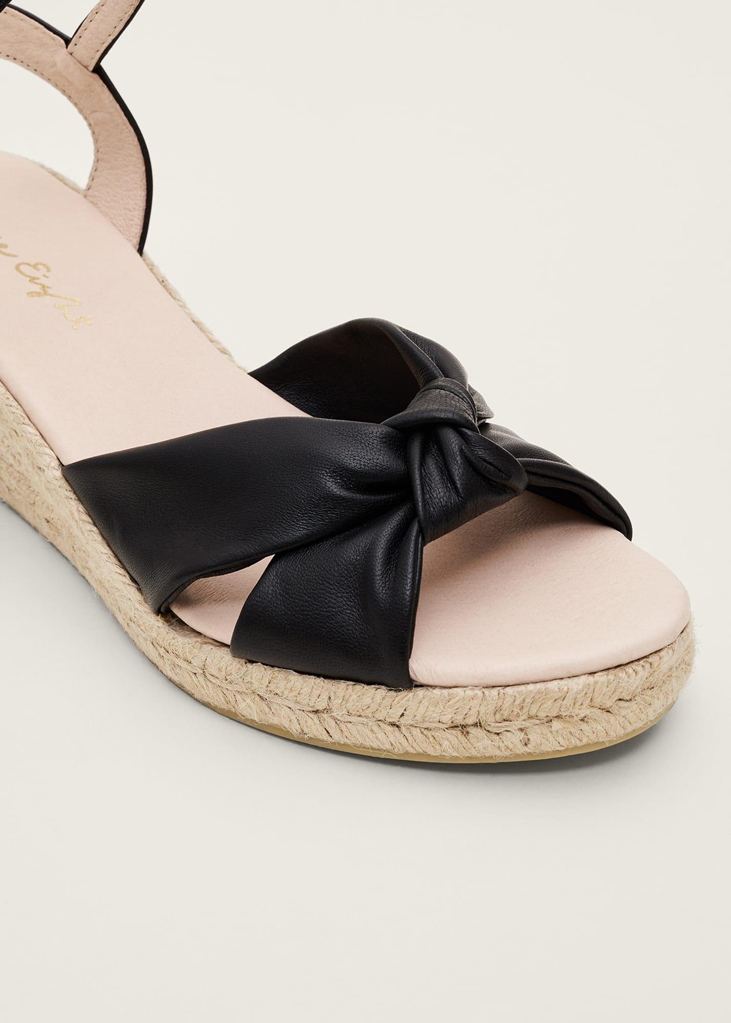 Leather Knot Espadrille