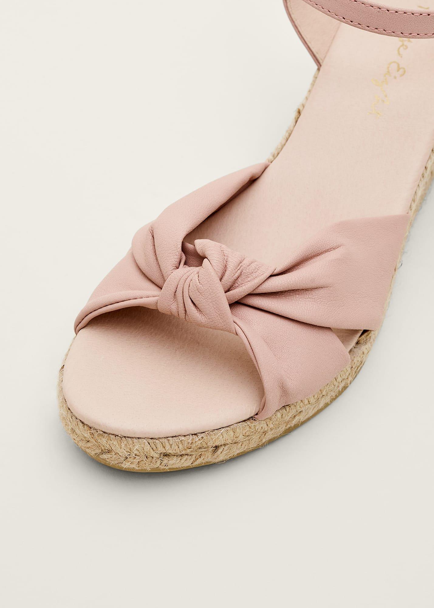 Leather Knot Espadrille