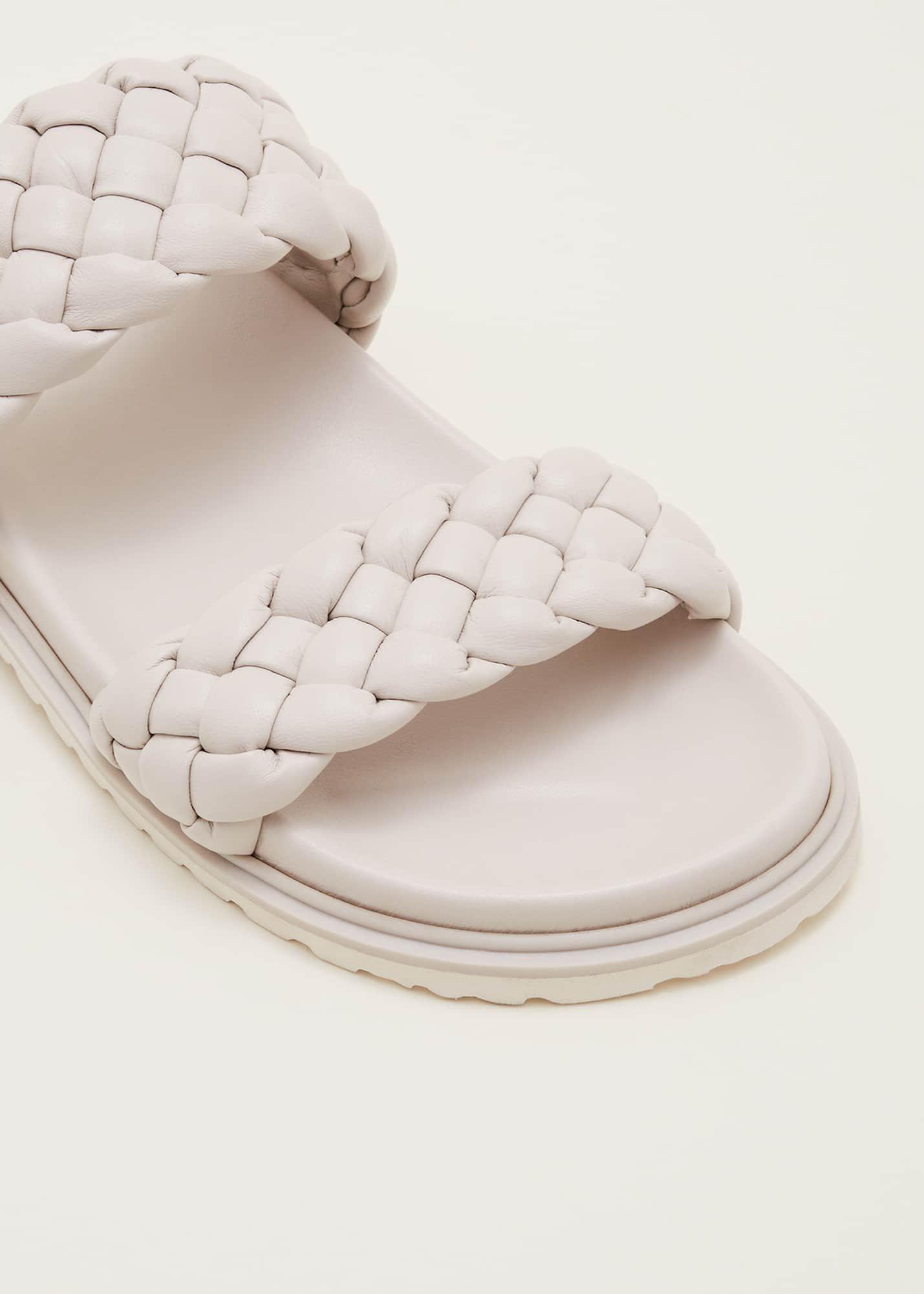 Plaited Leather Slider