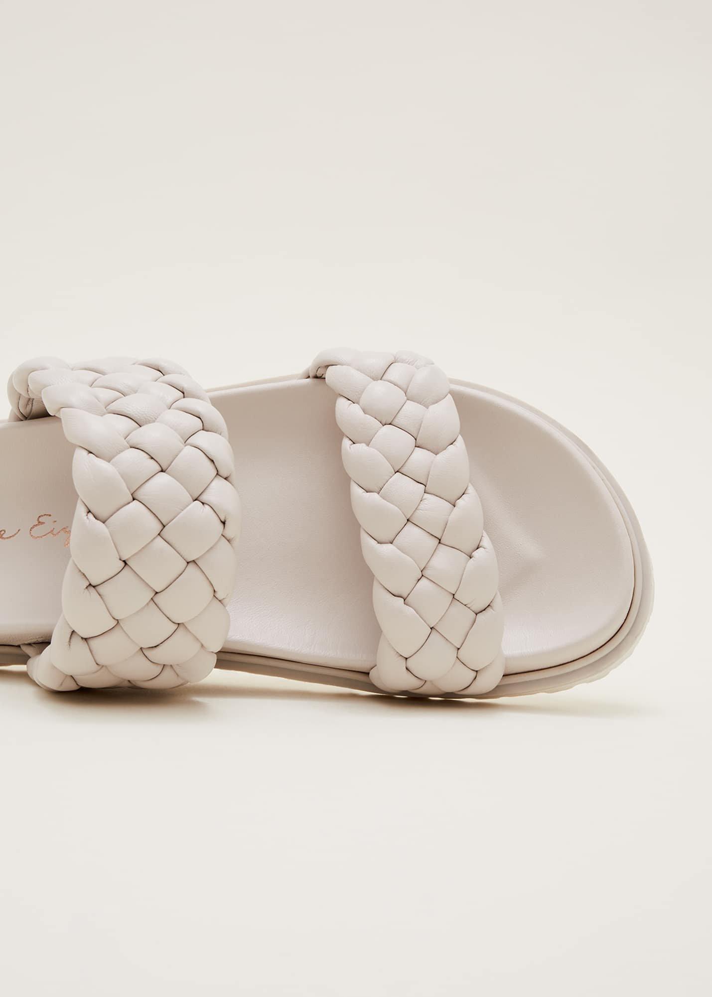 Plaited Leather Slider