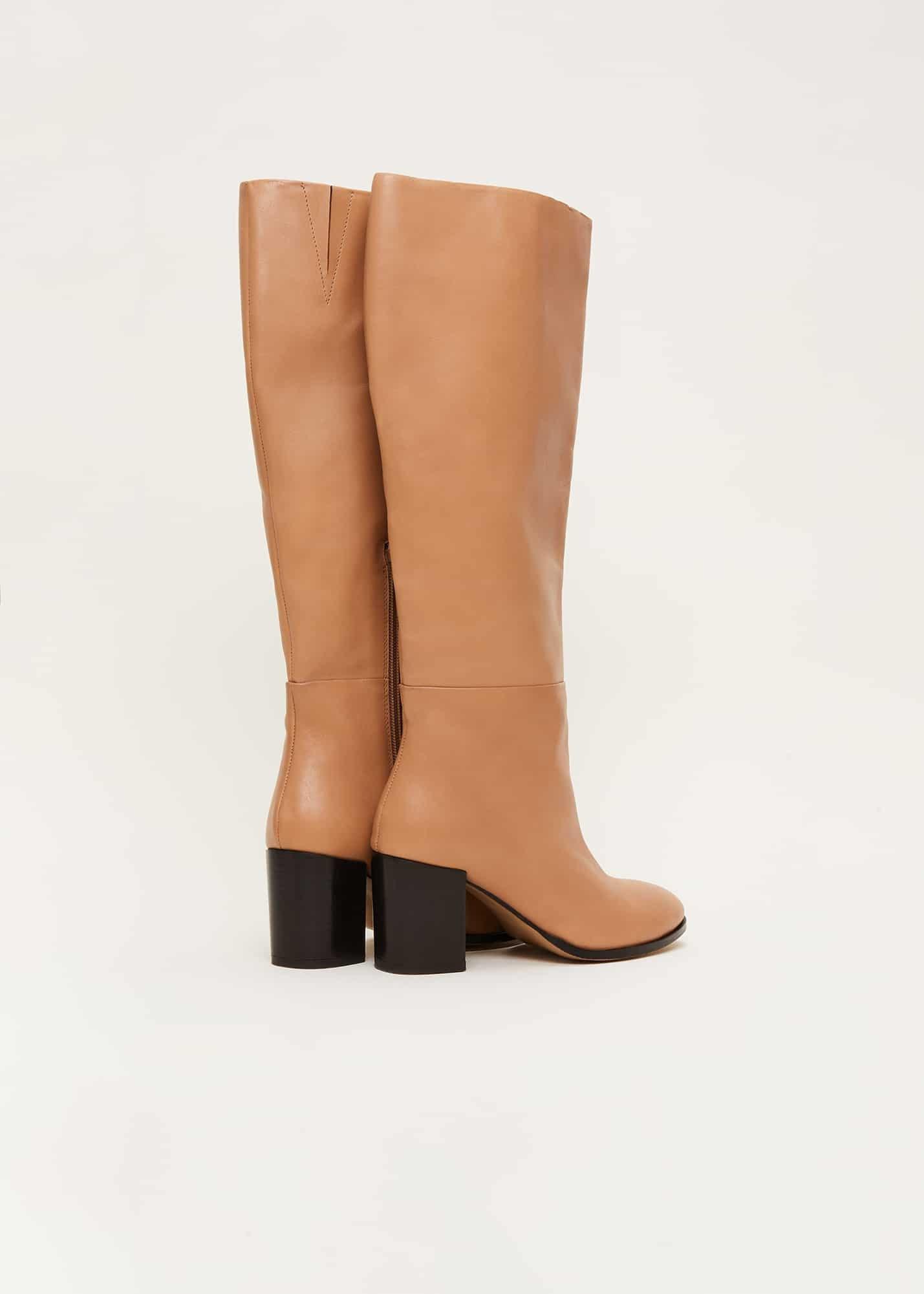 Leather Knee High Boots