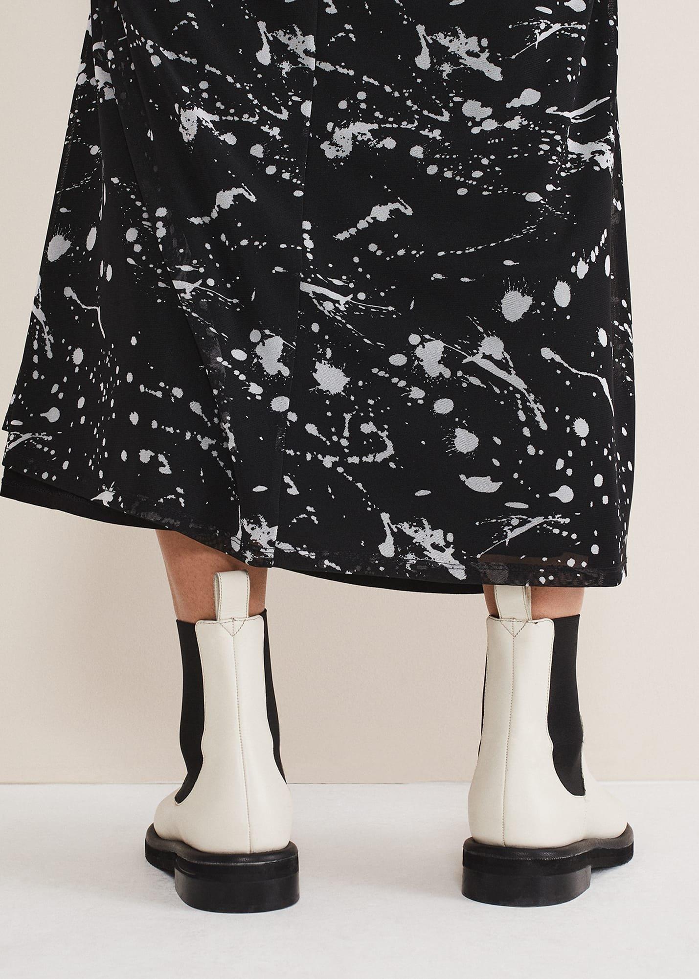 Casual Leather Pull On Ankle Boots