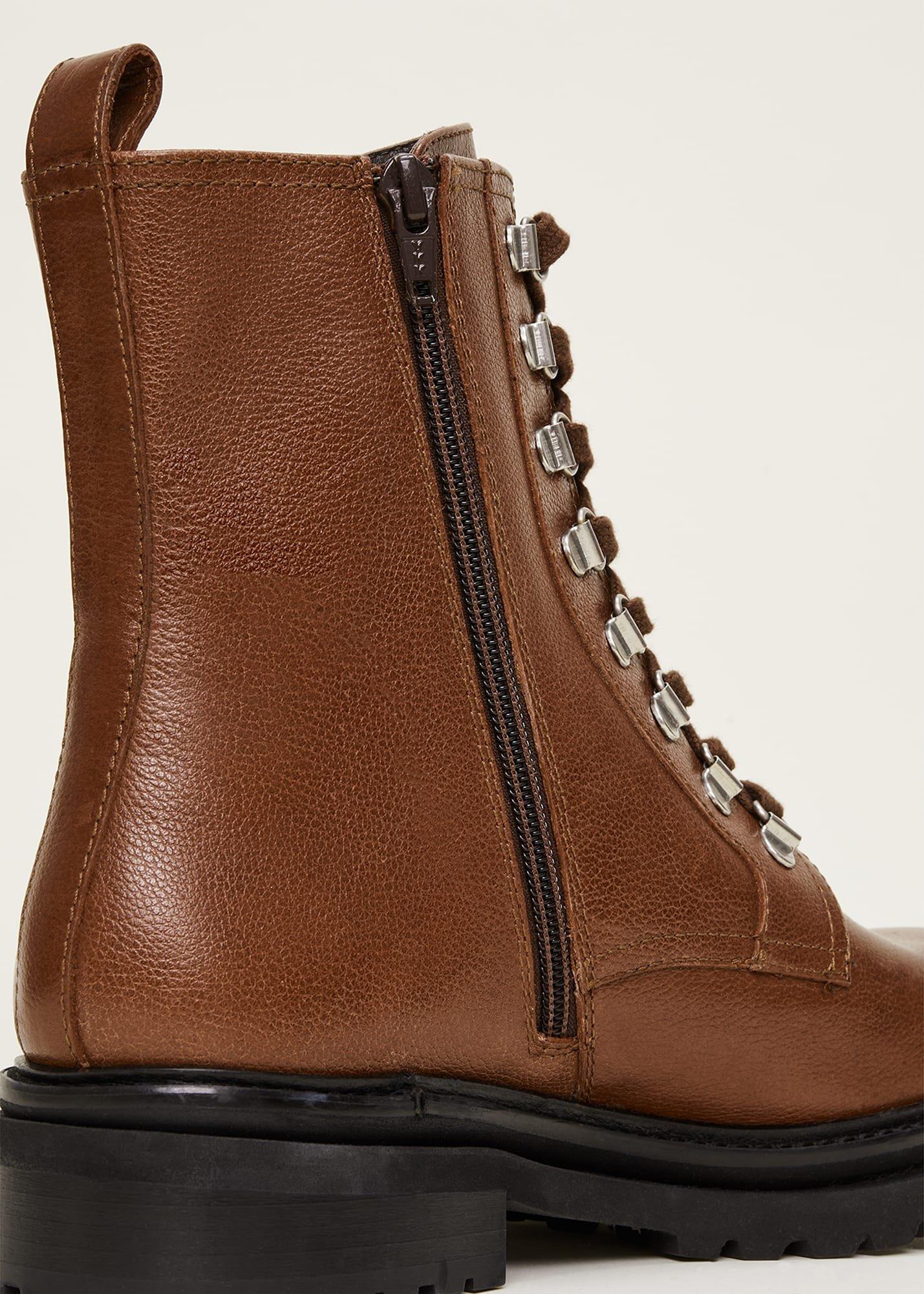 Meladie Leather Lace Up Boot