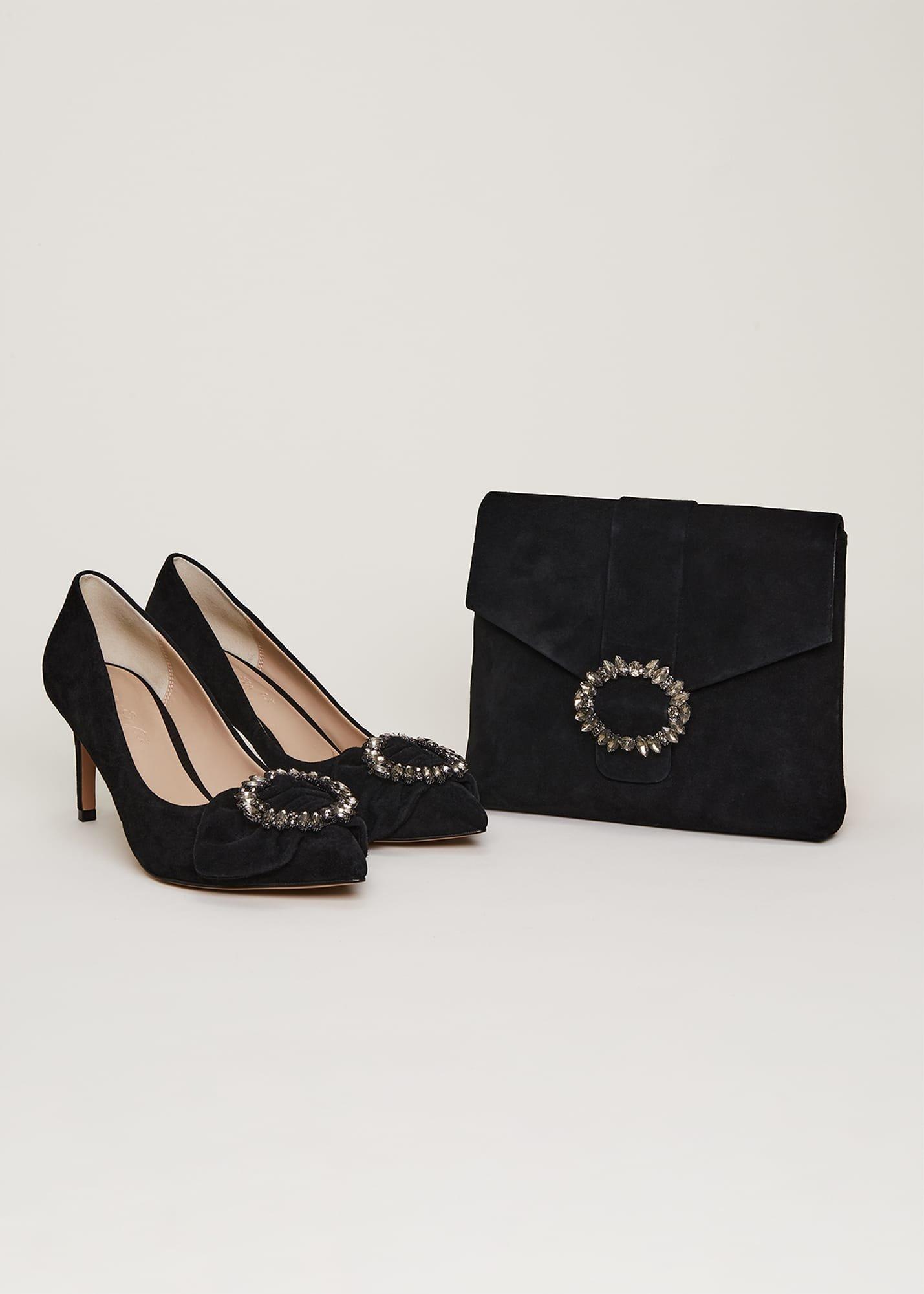 Jewel Front Bow Court Shoe