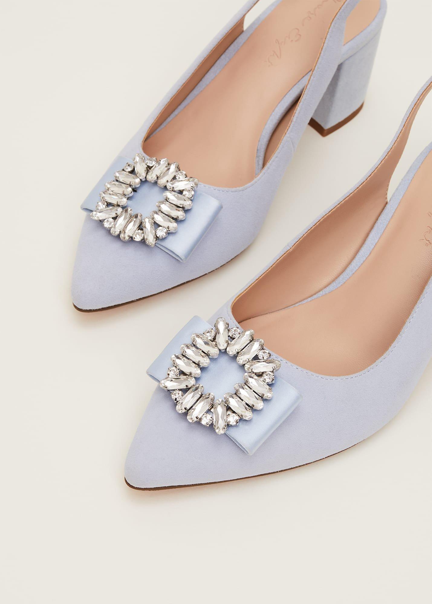 Embellished Block Heel Shoe