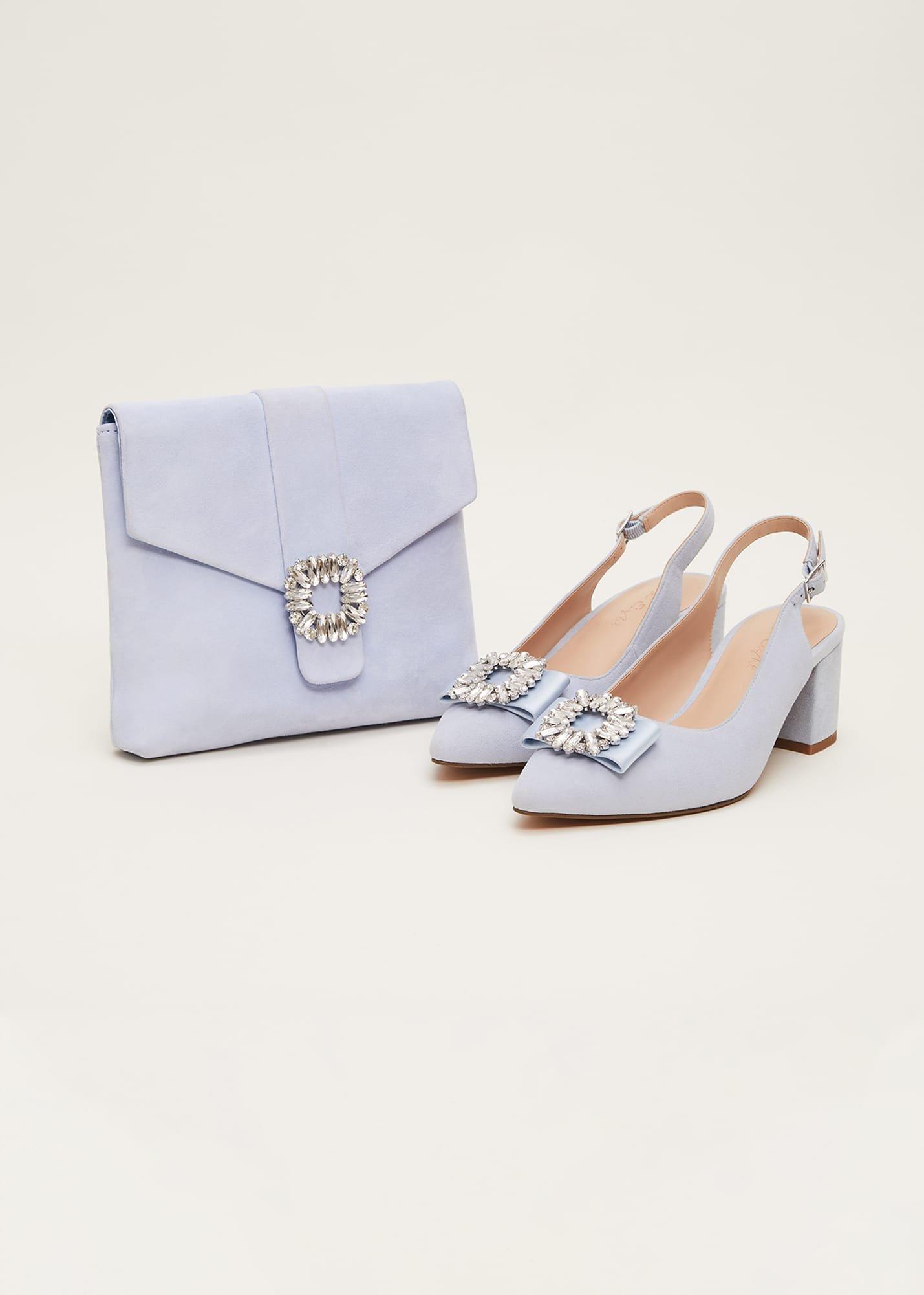 Embellished Block Heel Shoe