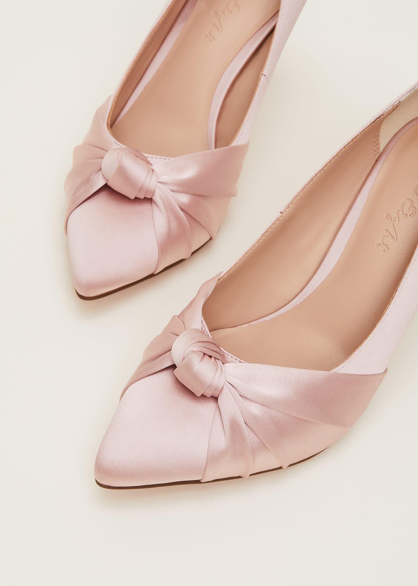 Satin Knot Front Court Shoe