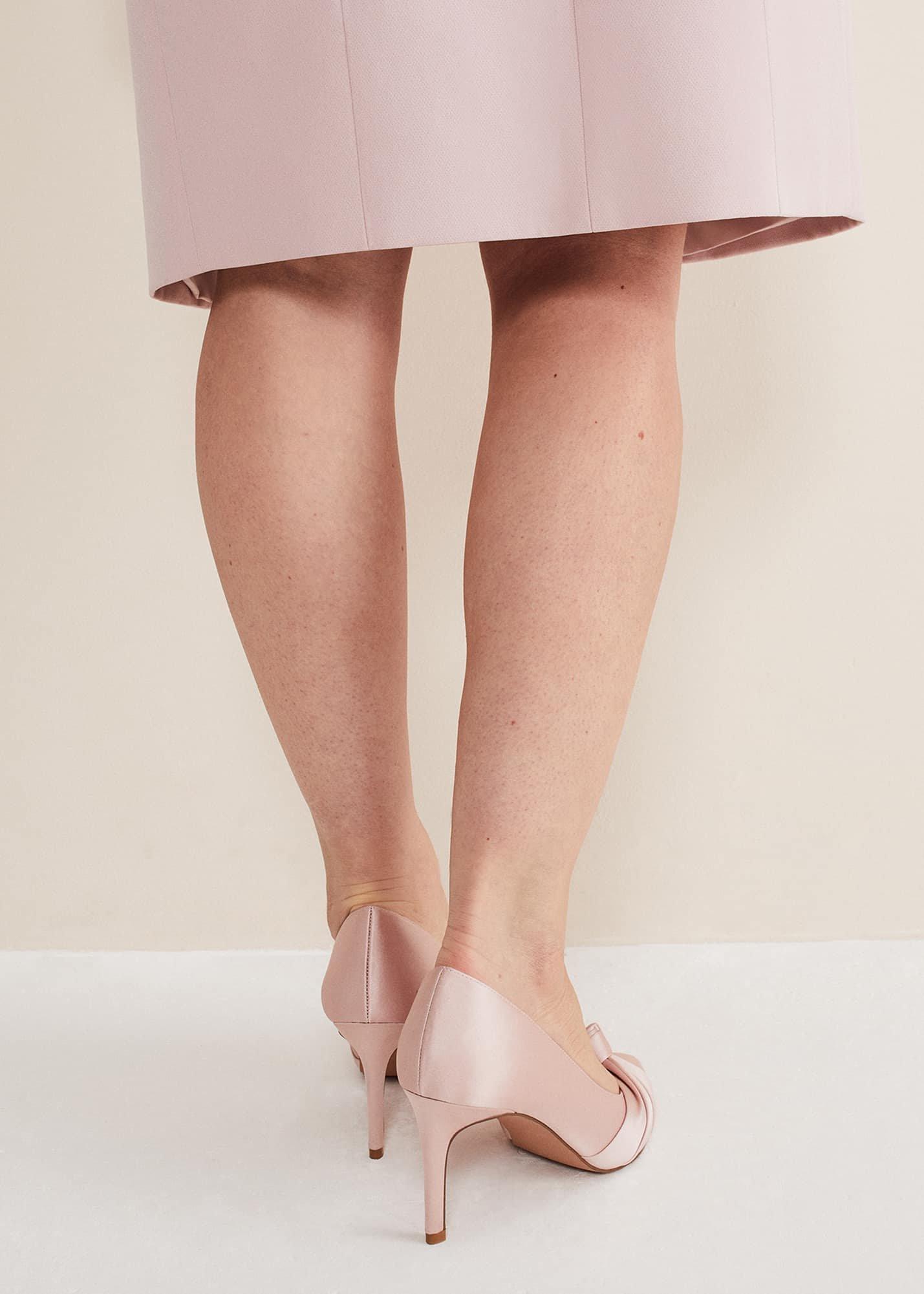 Satin Knot Front Court Shoe