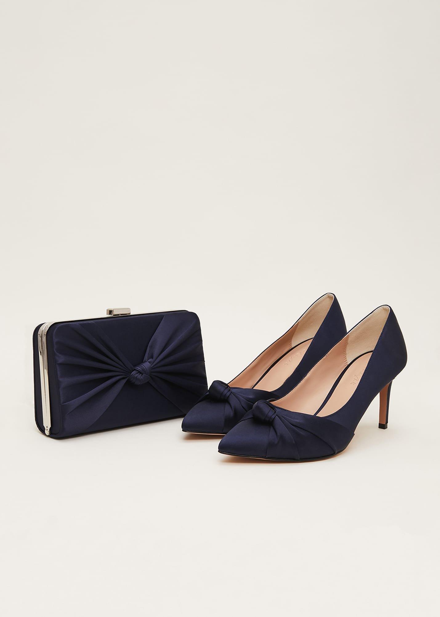 Satin Knot Front Court Shoe