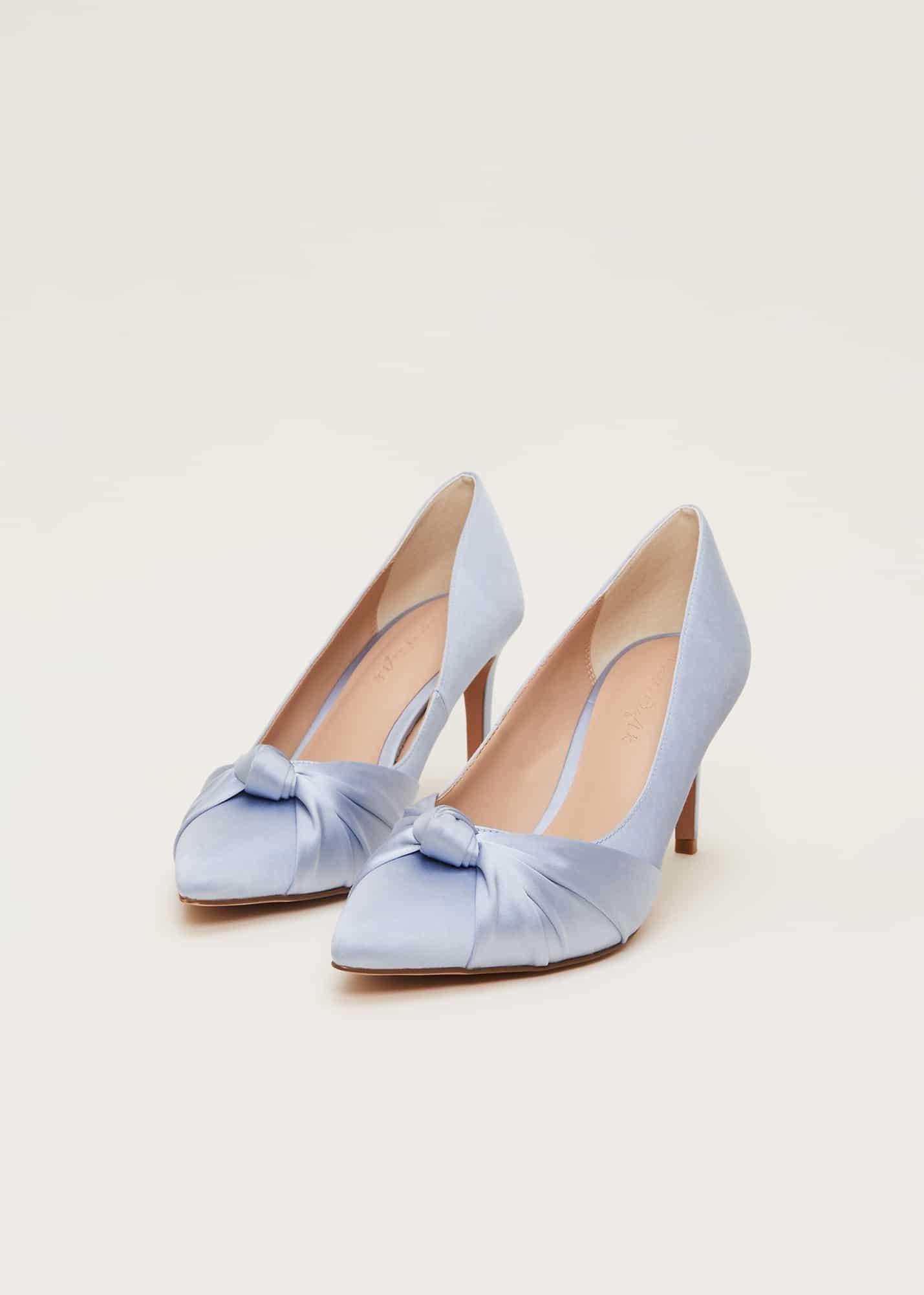 Satin Knot Front Court Shoe