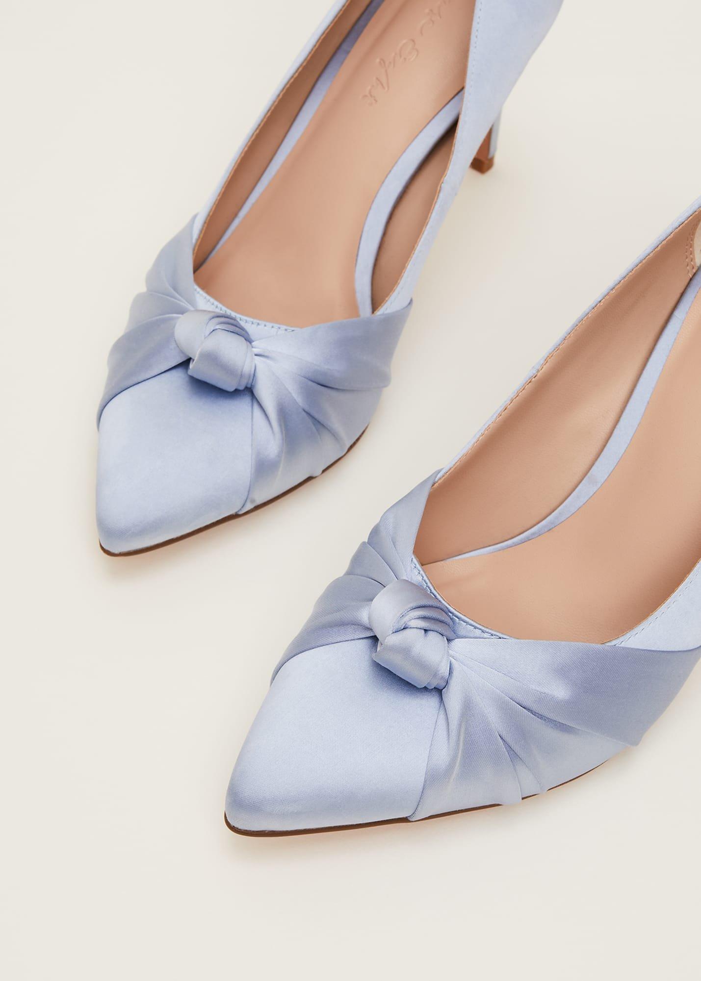 Satin Knot Front Court Shoe