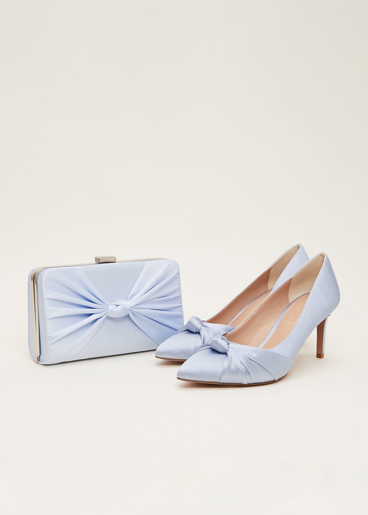 Satin Knot Front Court Shoe