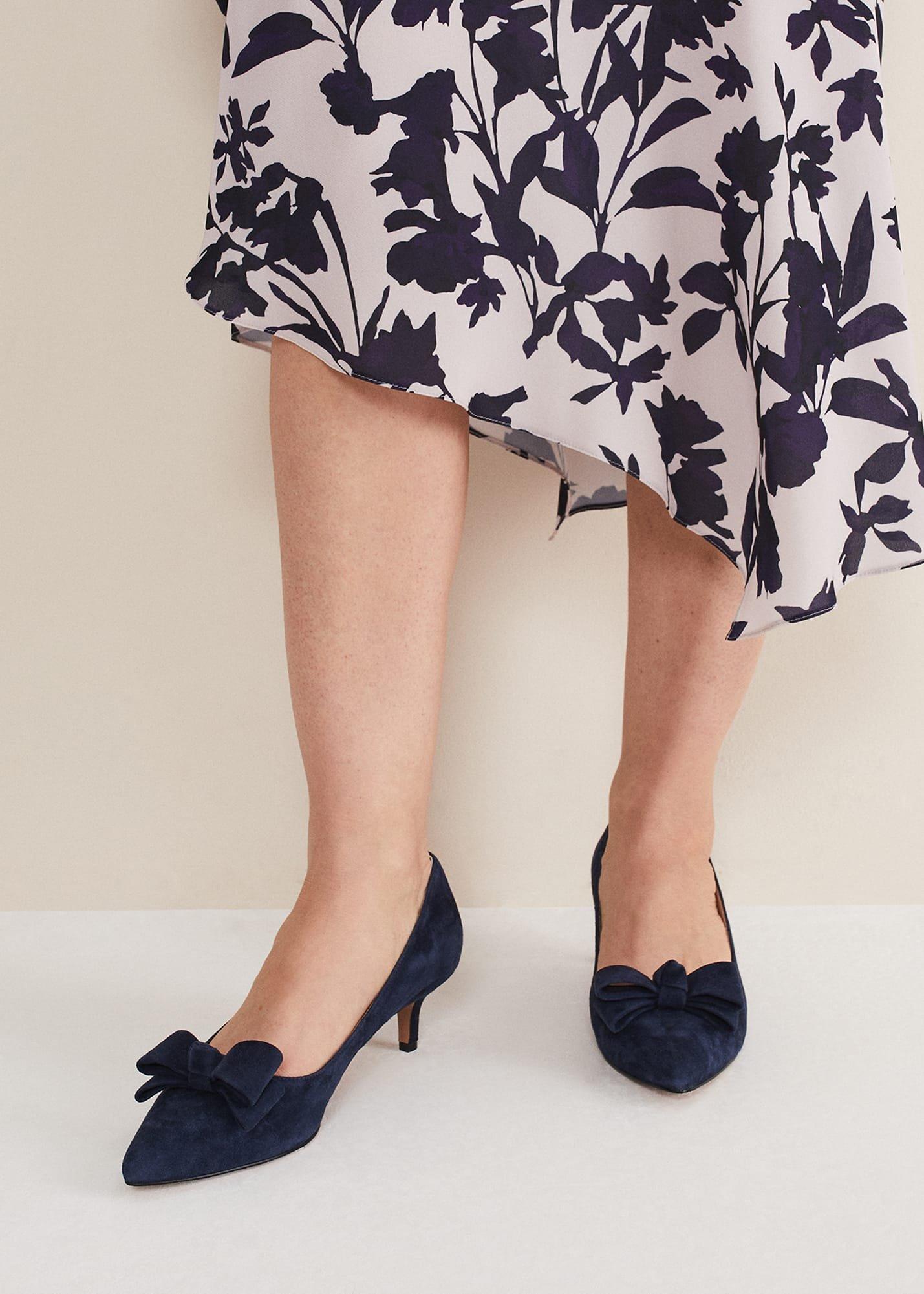 Structured Bow Kitten Heel