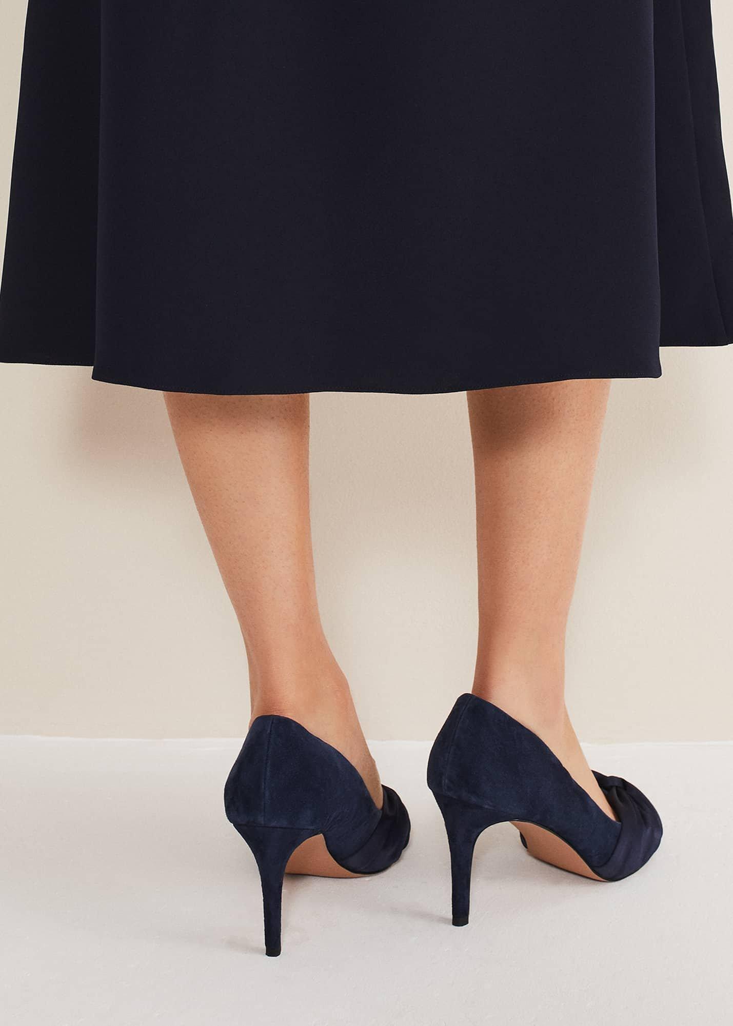 Satin Twist Peeptoe Shoe
