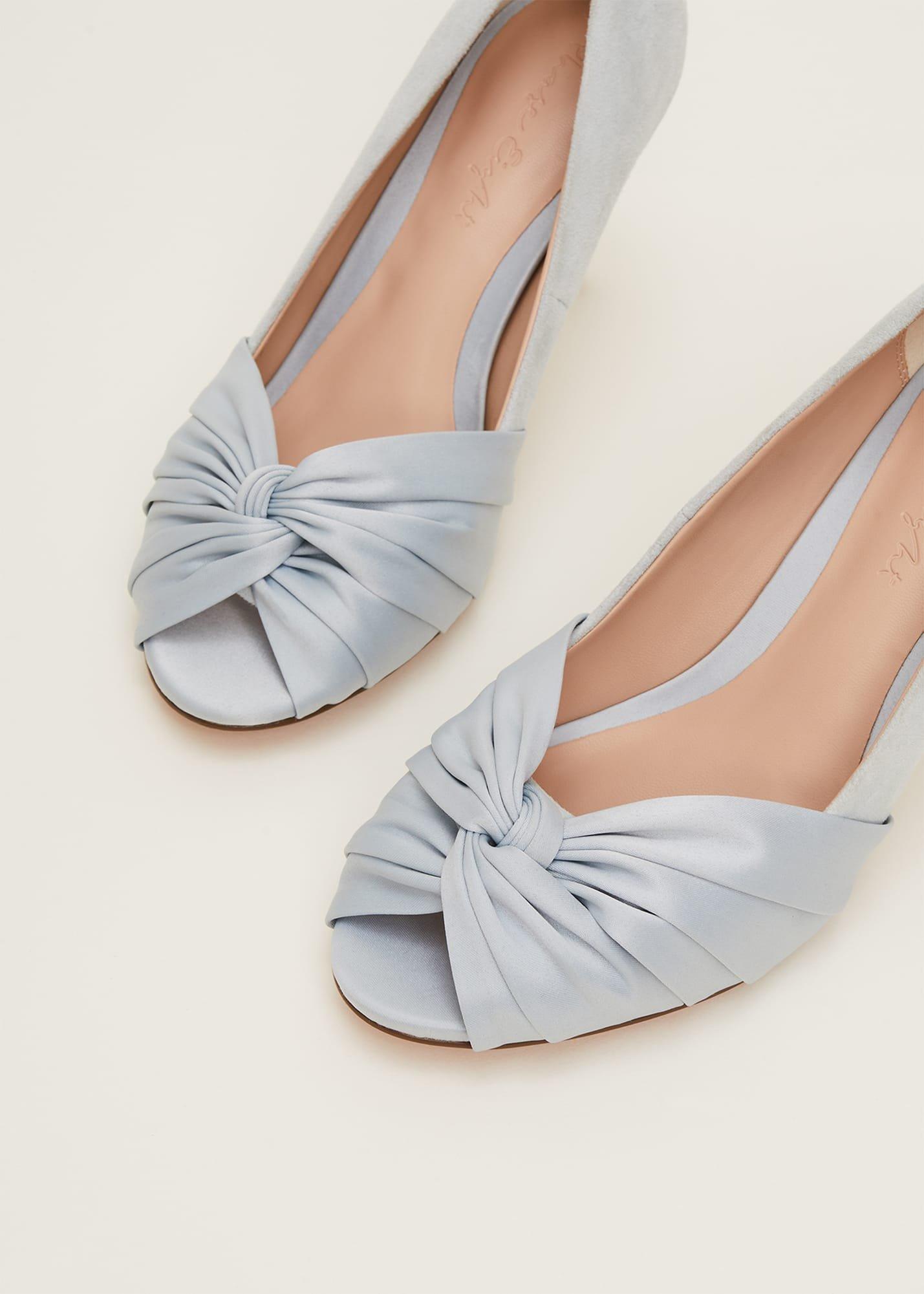 Satin Twist Peeptoe Shoe