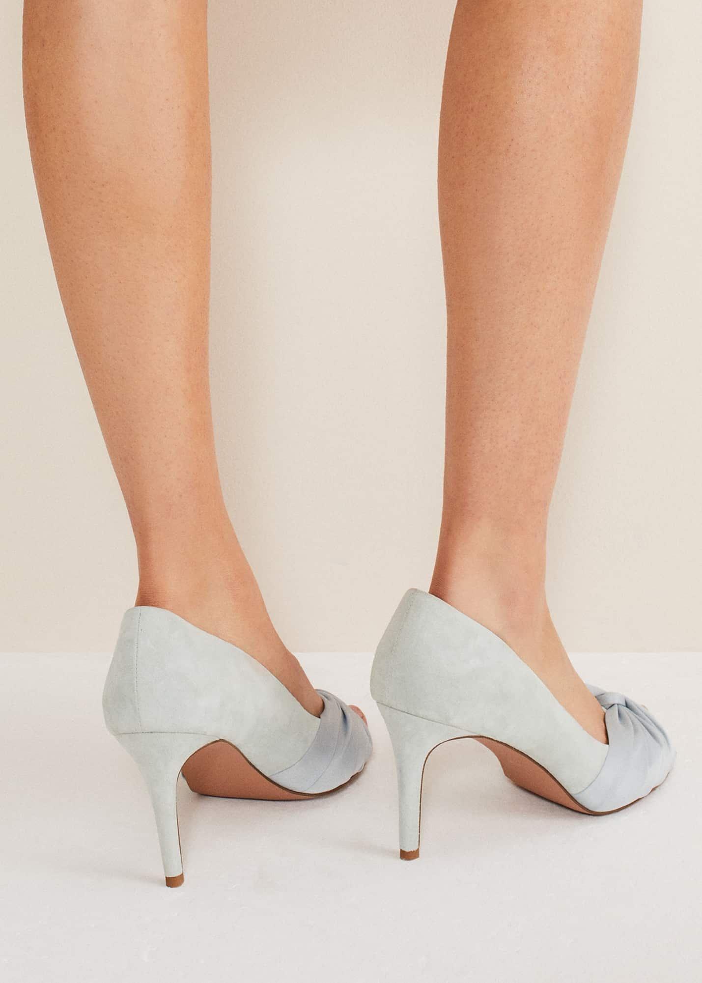 Satin Twist Peeptoe Shoe