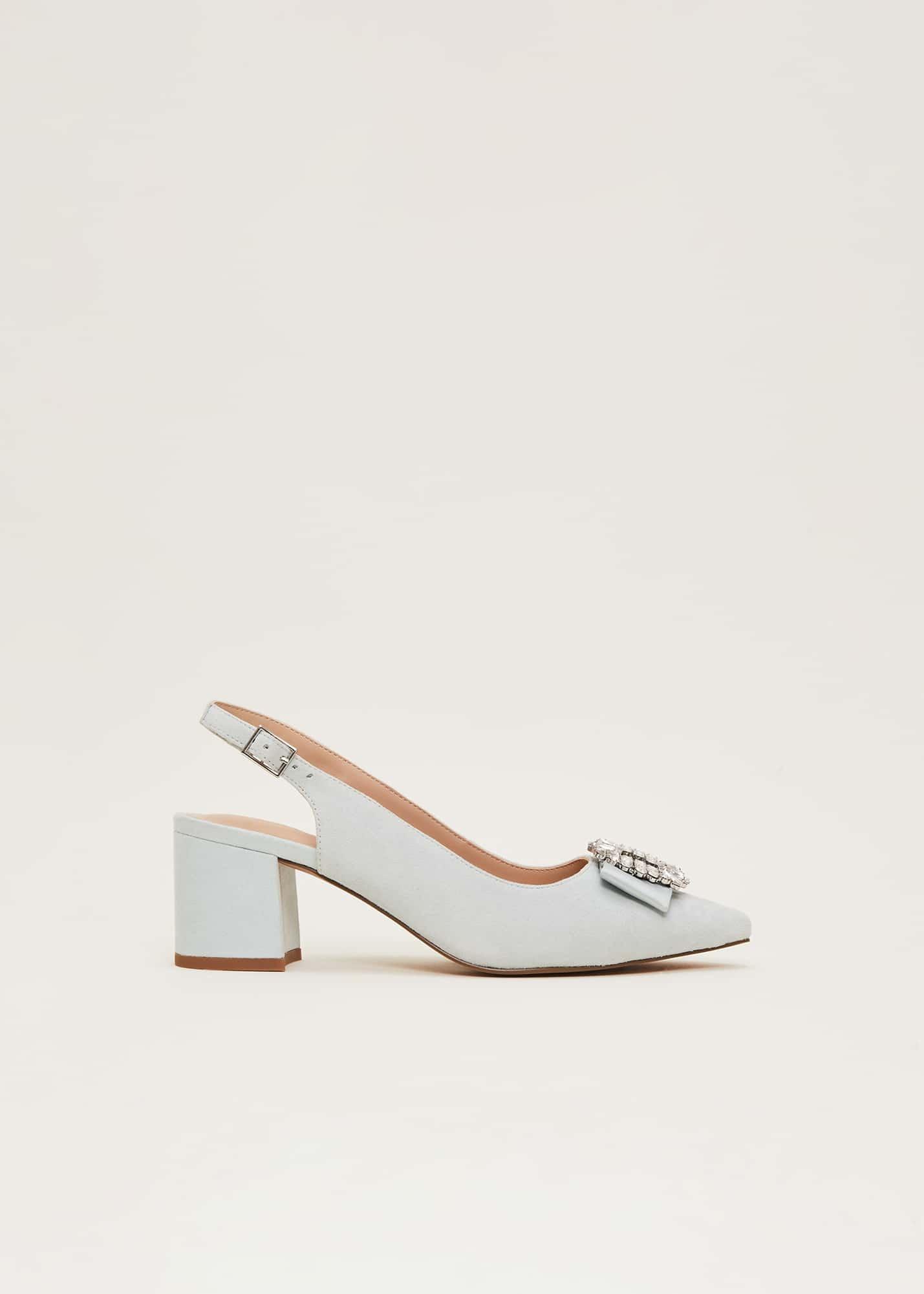 Embellished Block Heel Shoe