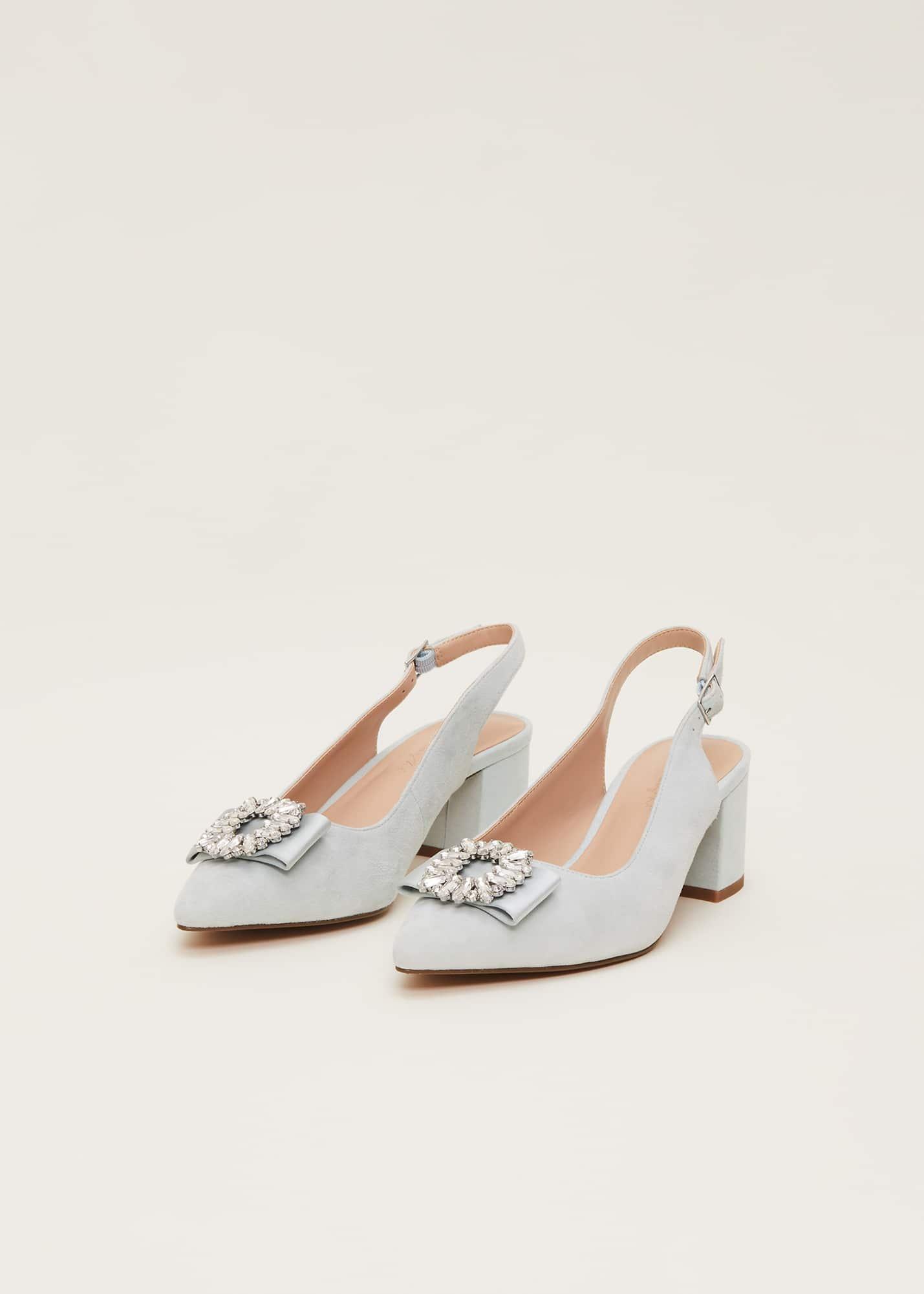 Embellished Block Heel Shoe