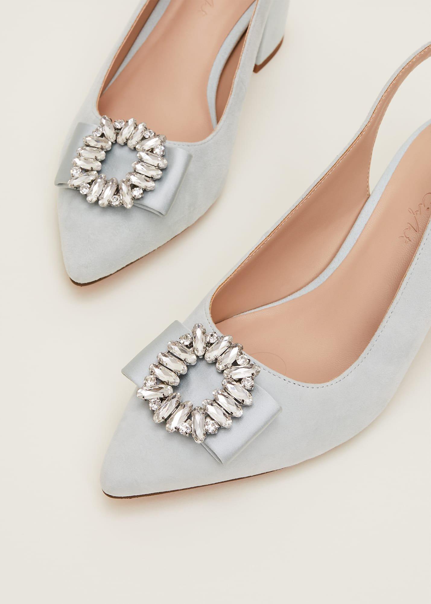 Embellished Block Heel Shoe