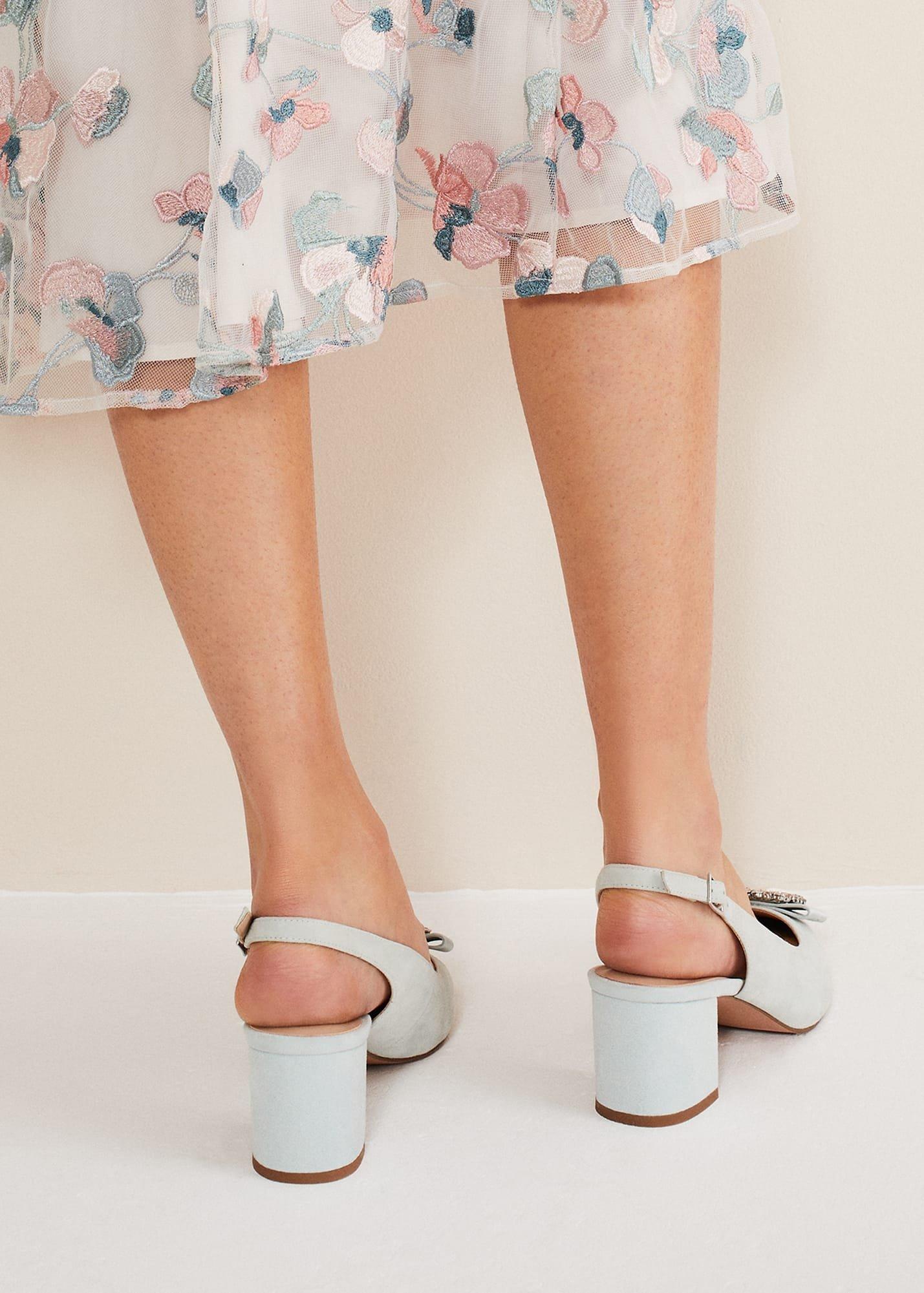 Embellished Block Heel Shoe
