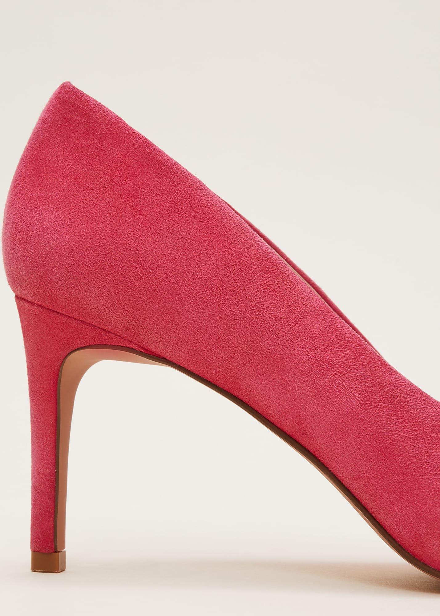 Suede Bow Front Court Shoes