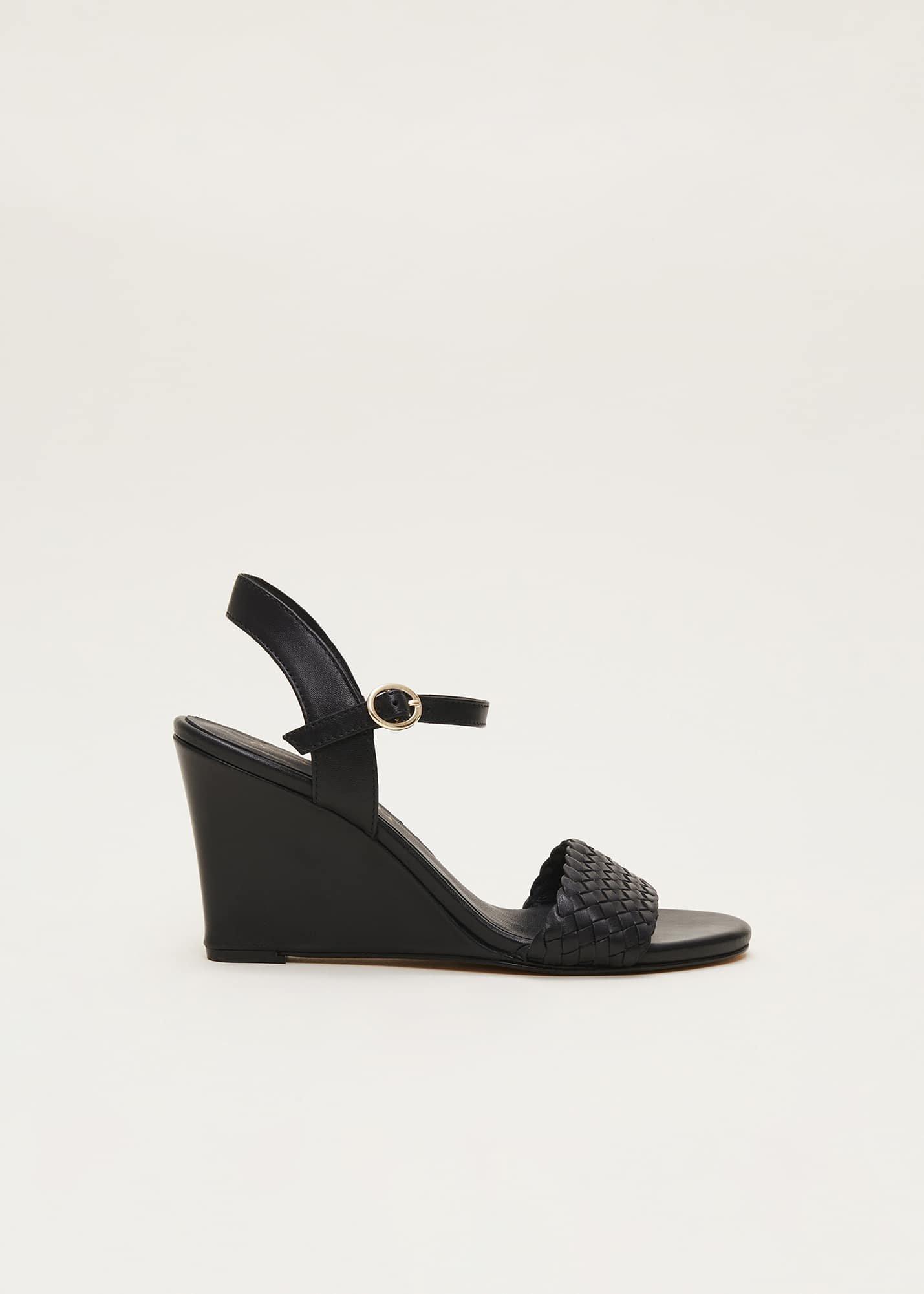 Leather Plait Strap Shoes