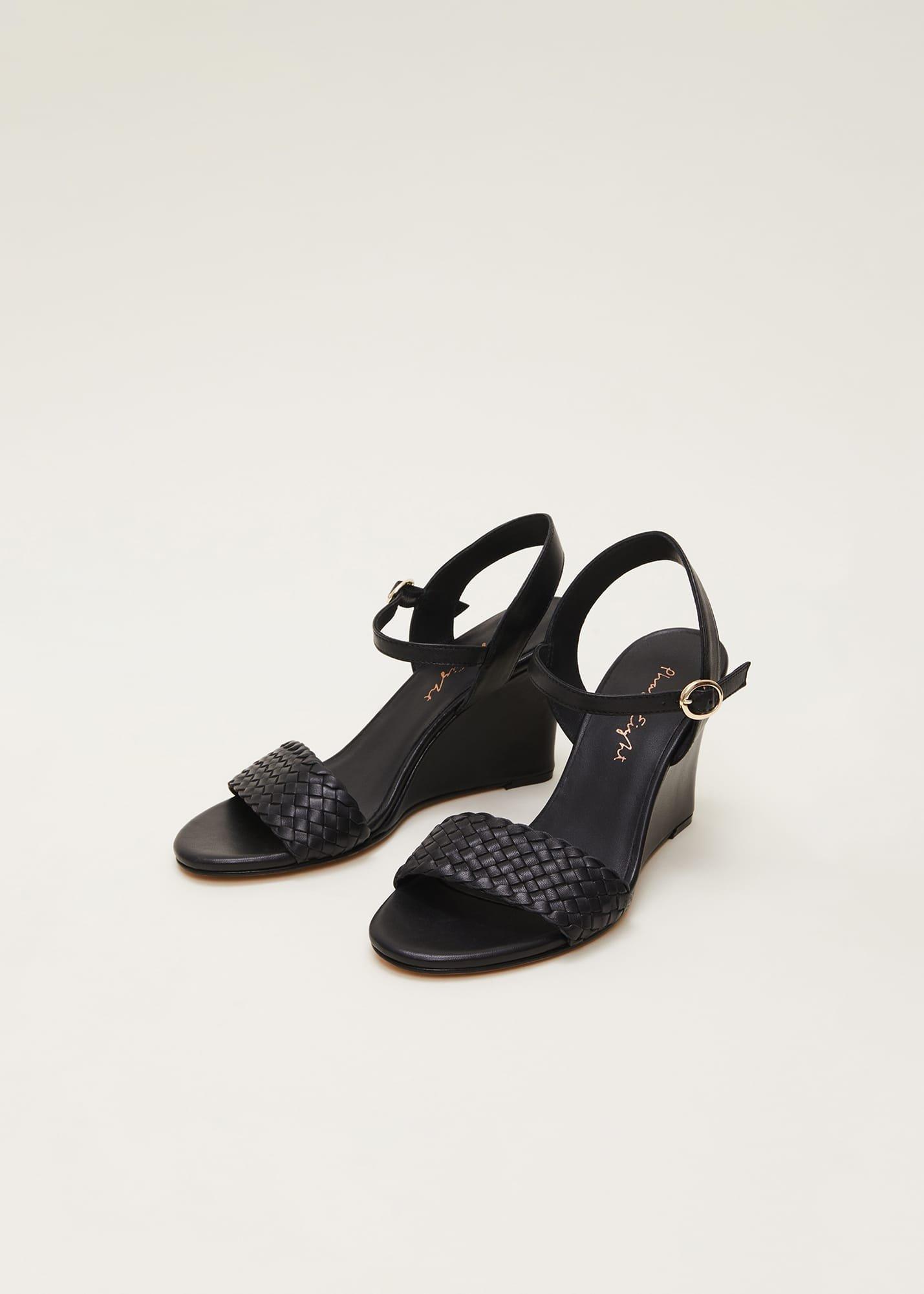 Leather Plait Strap Shoes