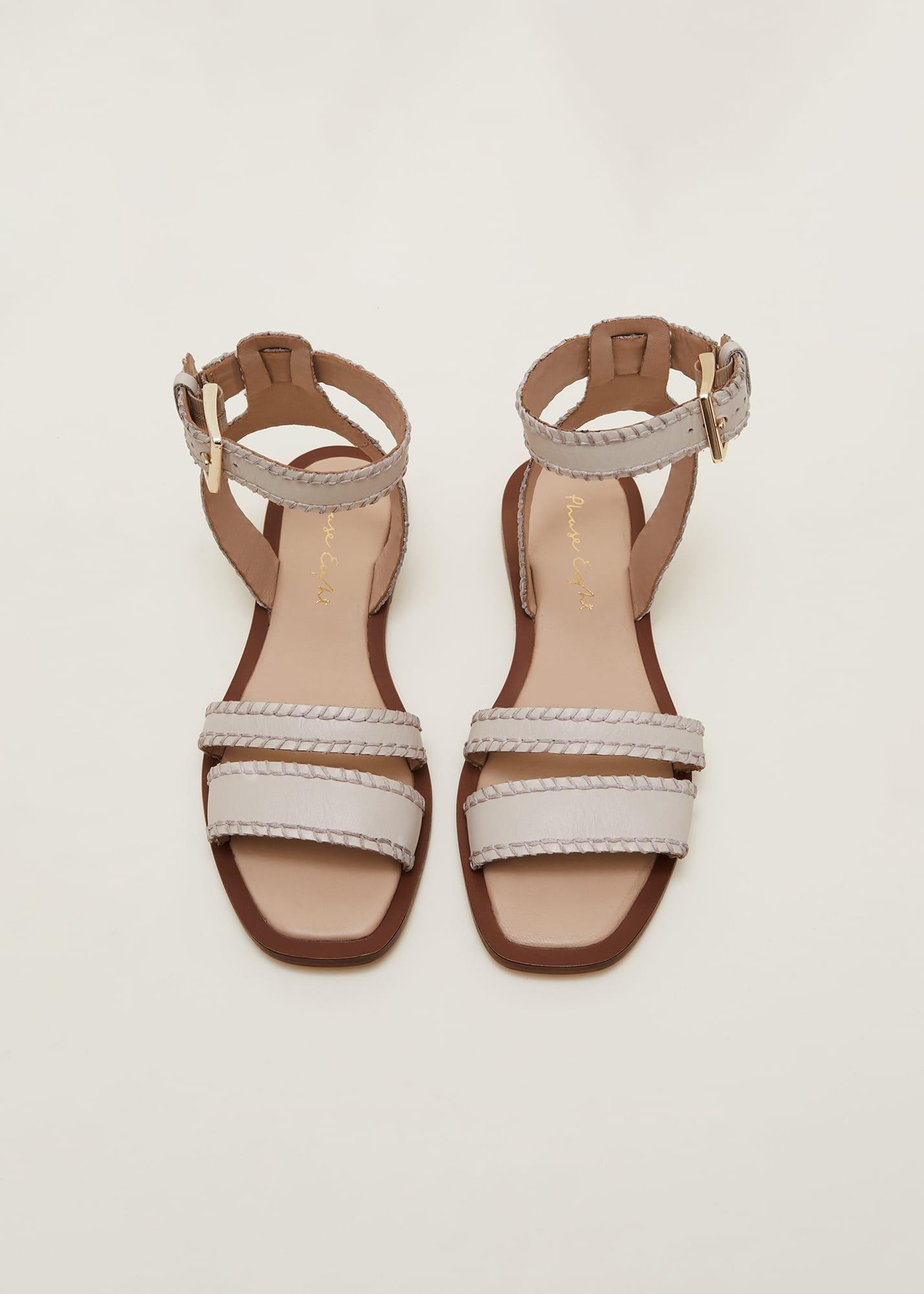 Leather Flat Sandals