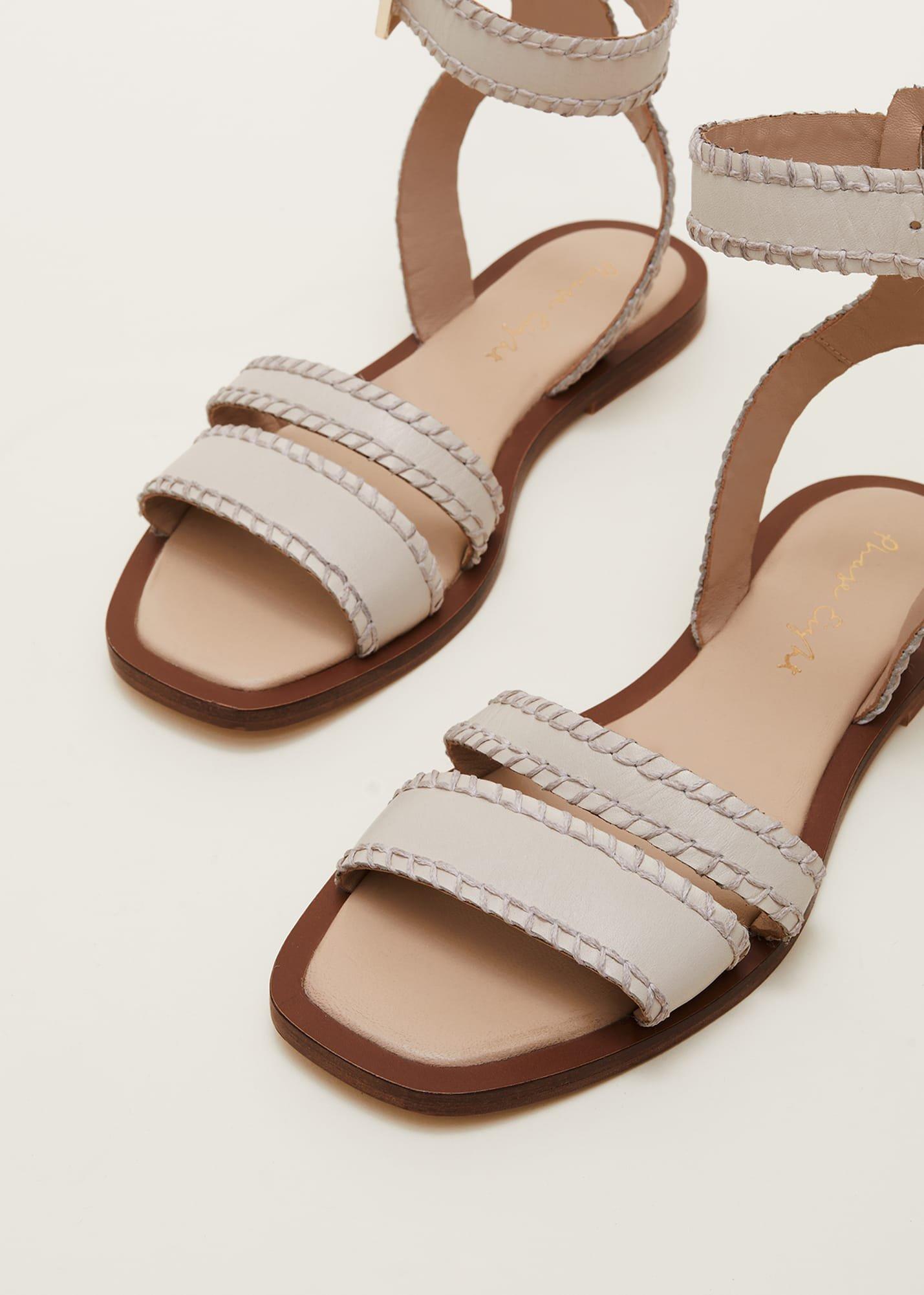 Leather Flat Sandals