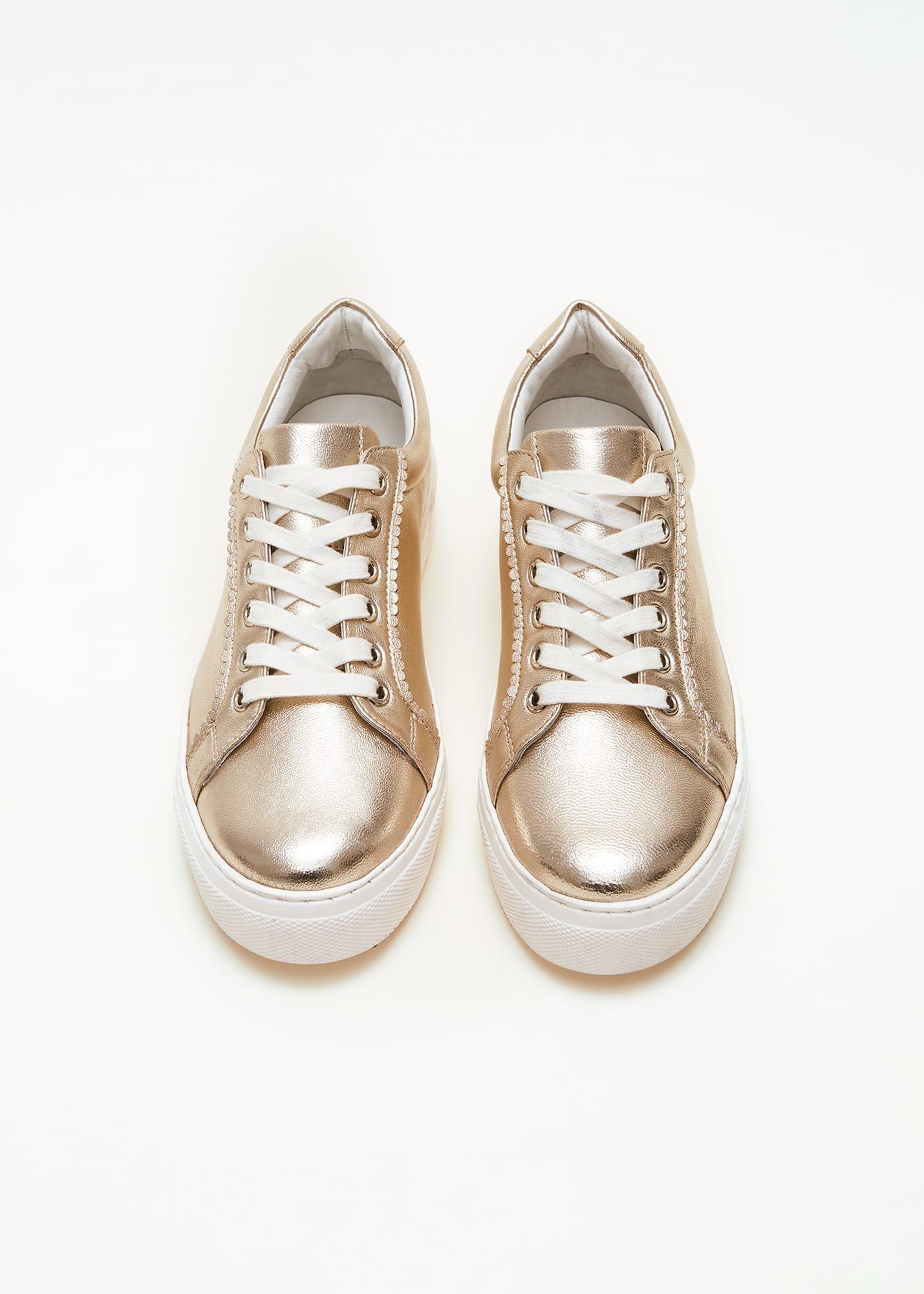 Leather Platform Trainers