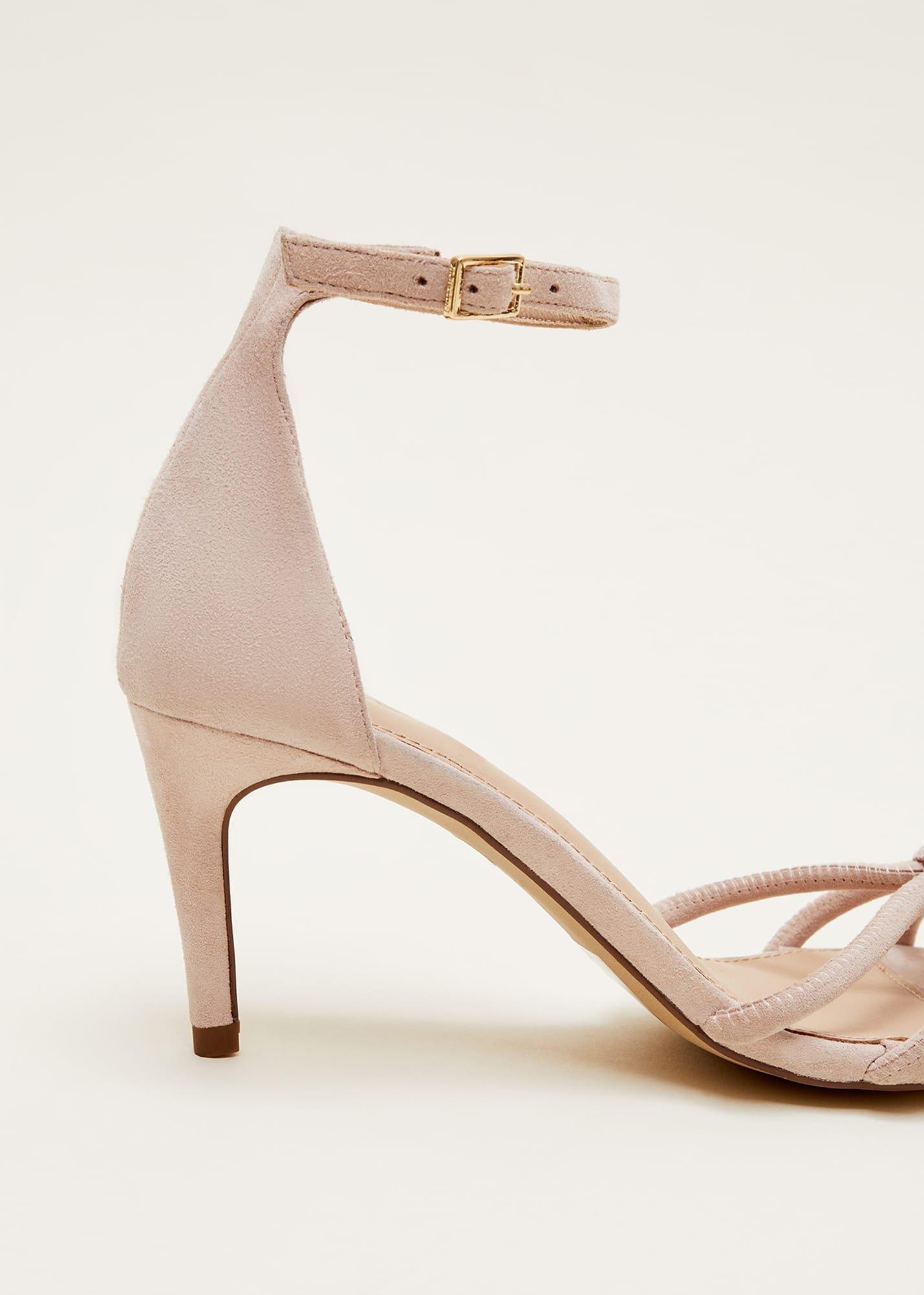 Suede Knotted Barely There Sandal