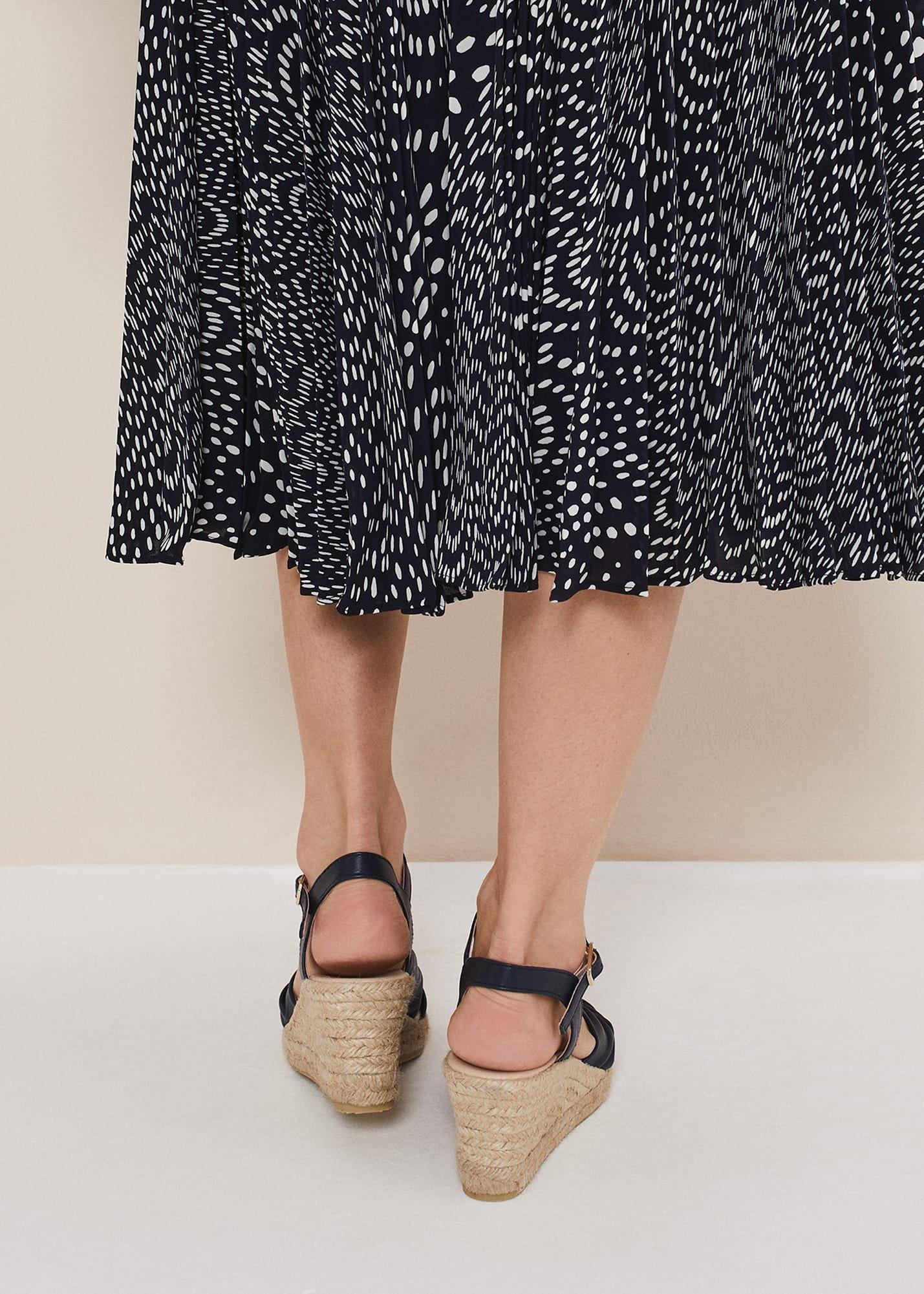 Leather Knot Front Espadrilles