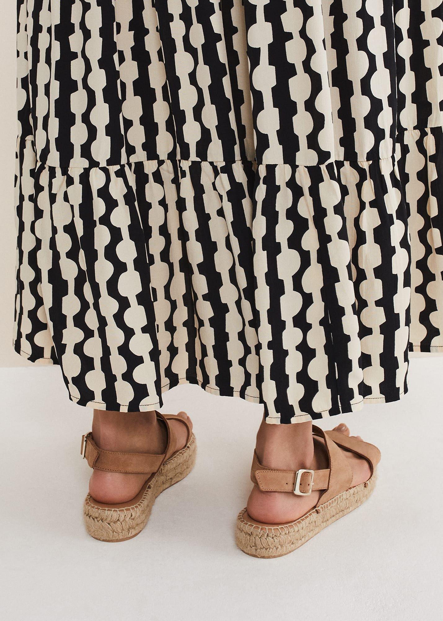 Brown Suede Chunky Sandals