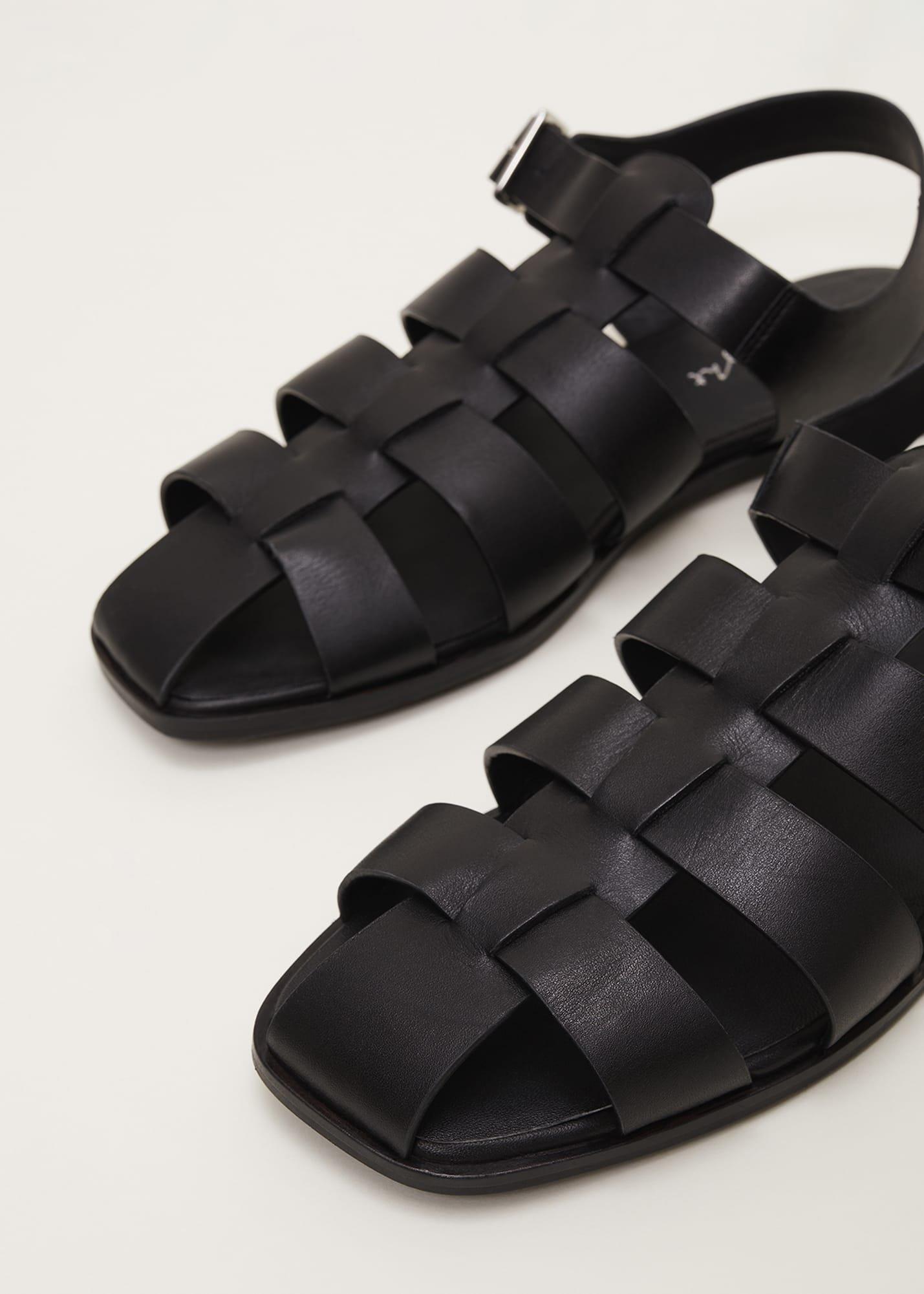 Leather Chunky Strap Sandal