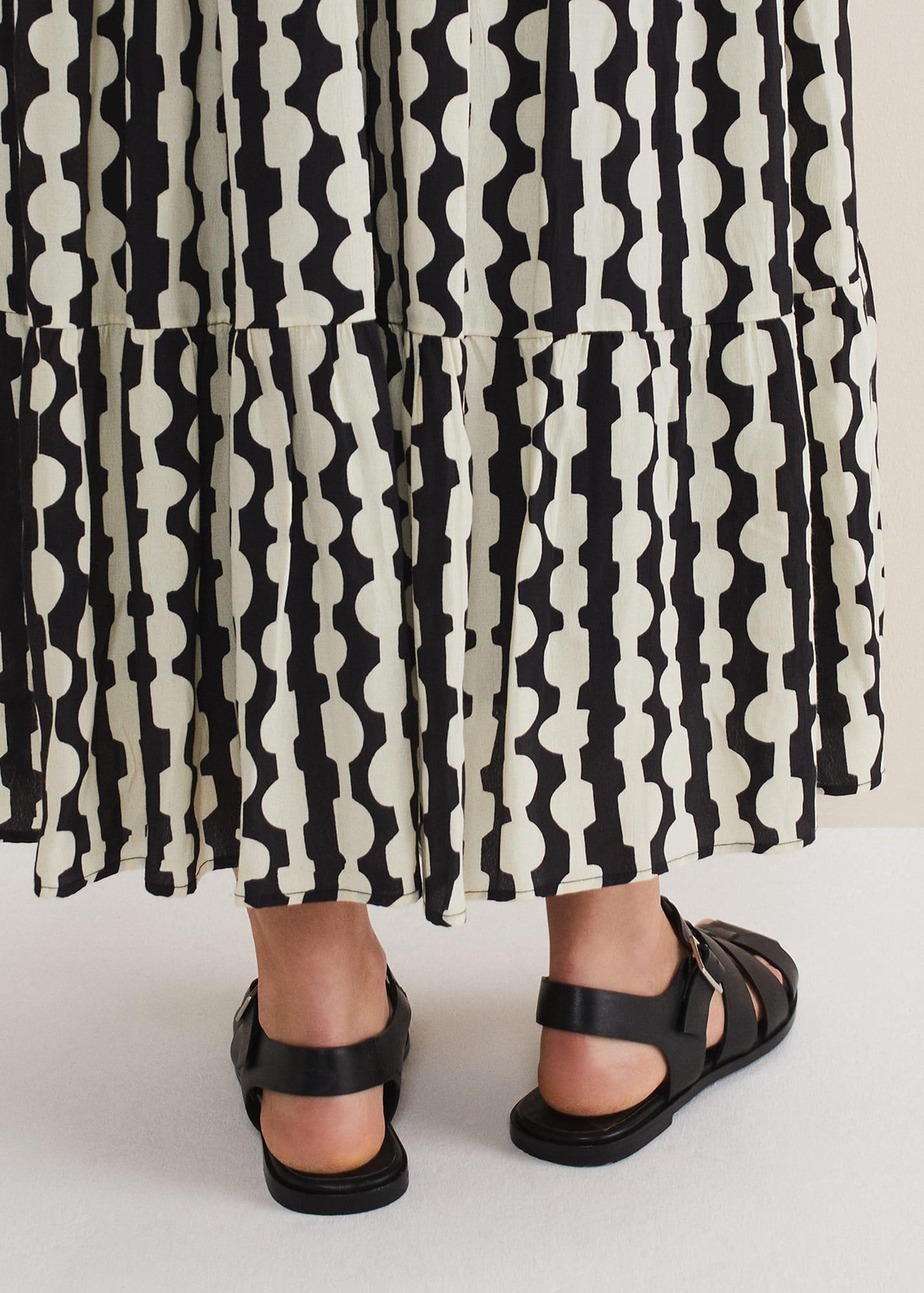 Leather Chunky Strap Sandal
