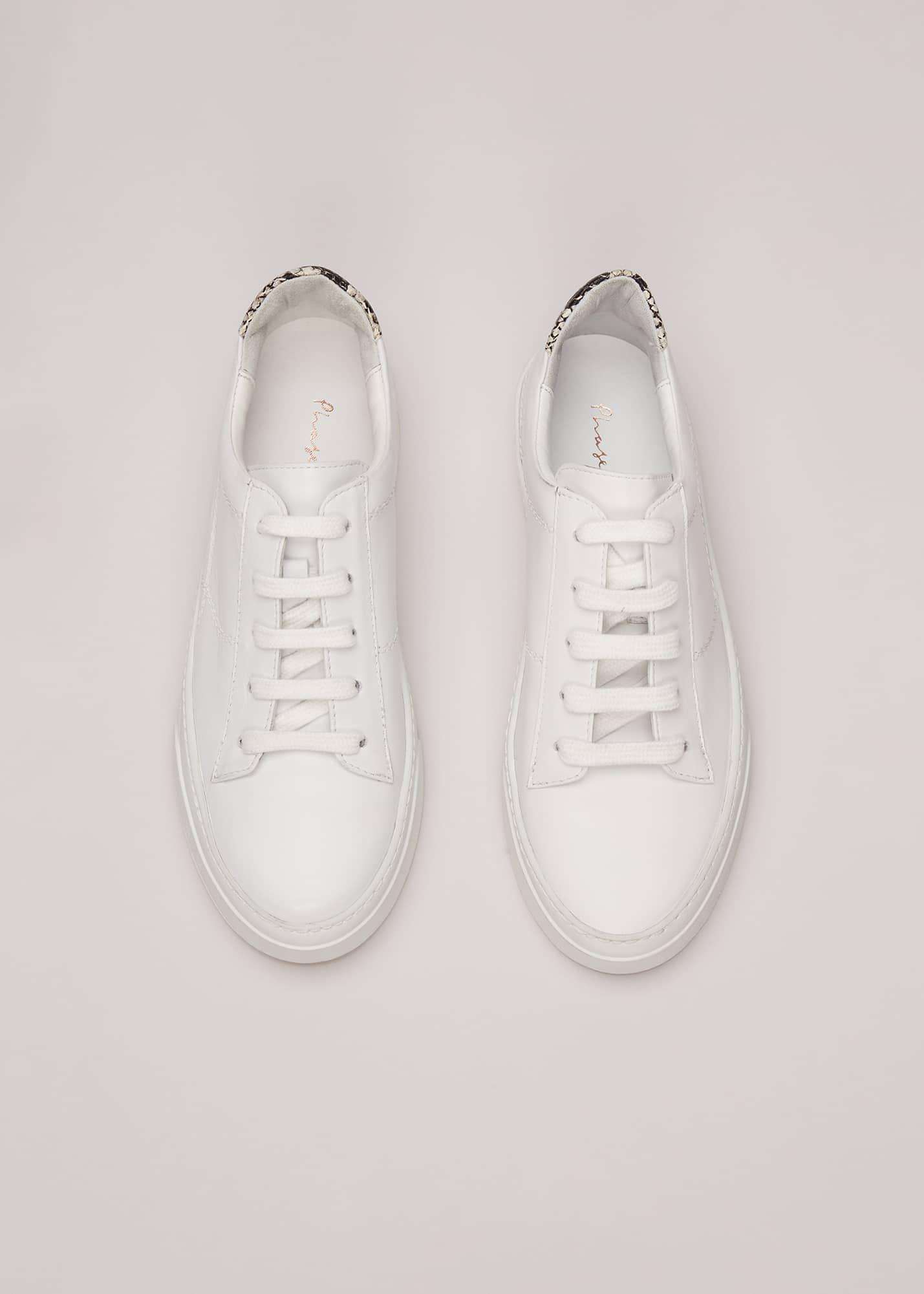 White Leather Trainers
