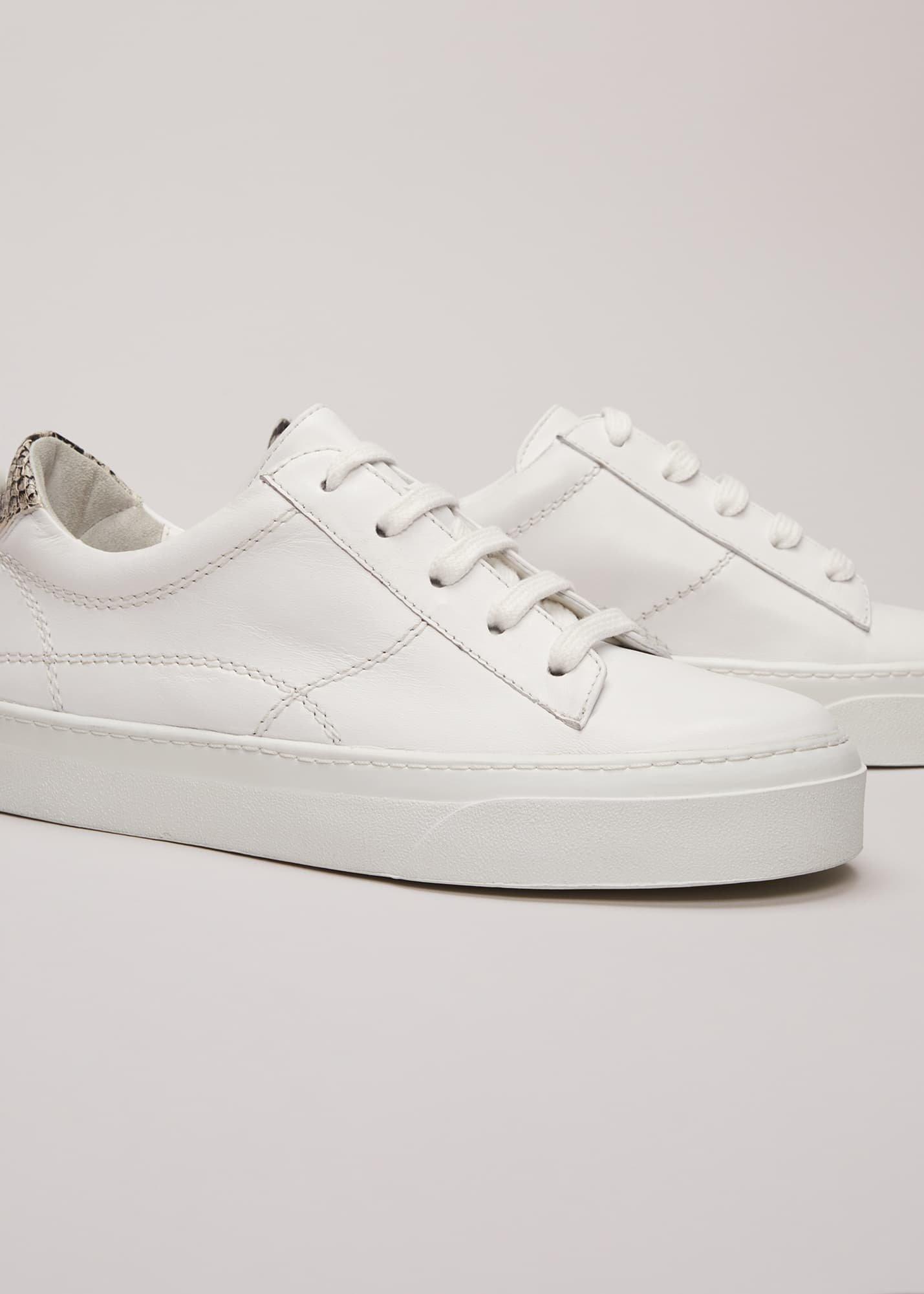 White Leather Trainers
