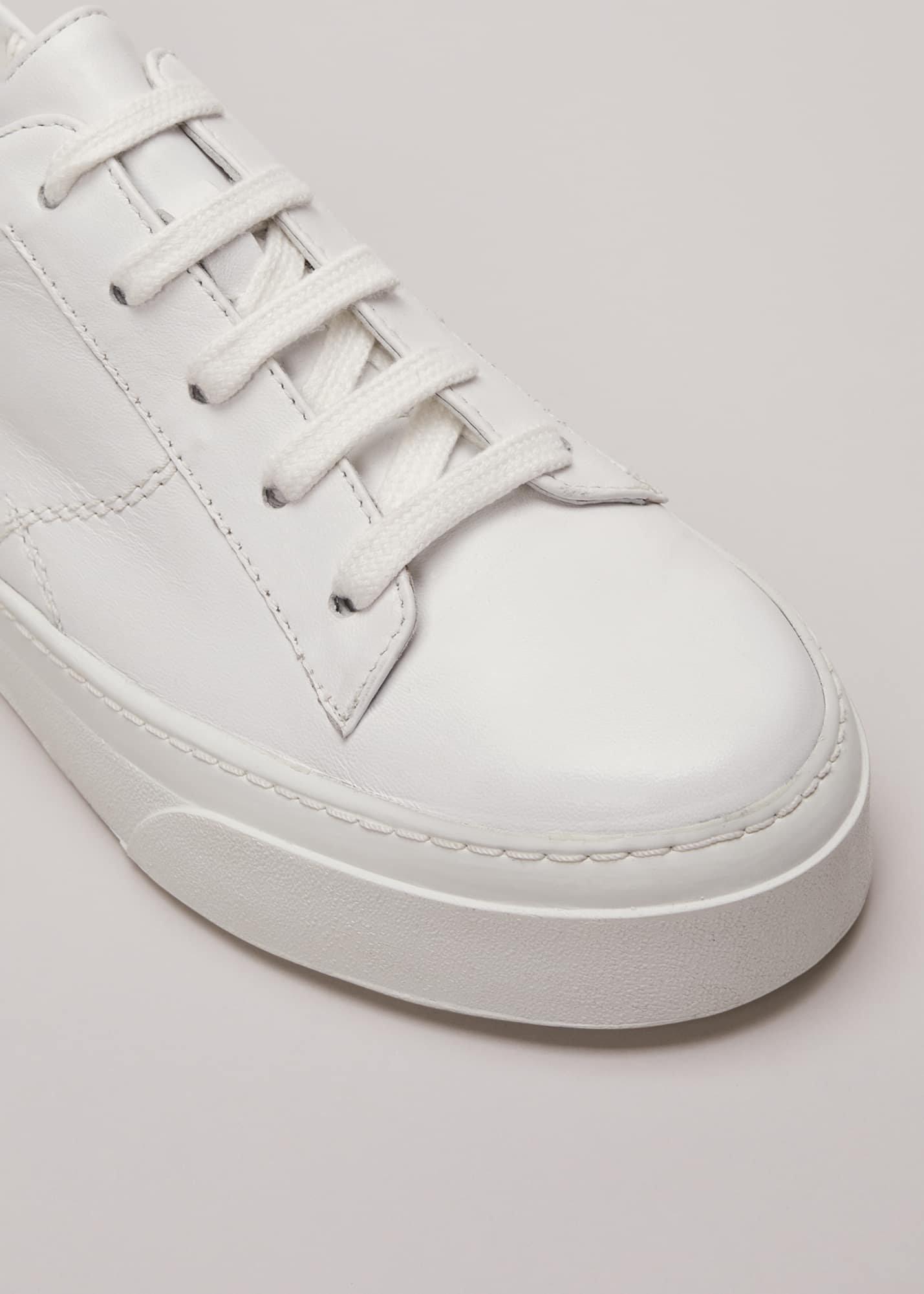 White Leather Trainers