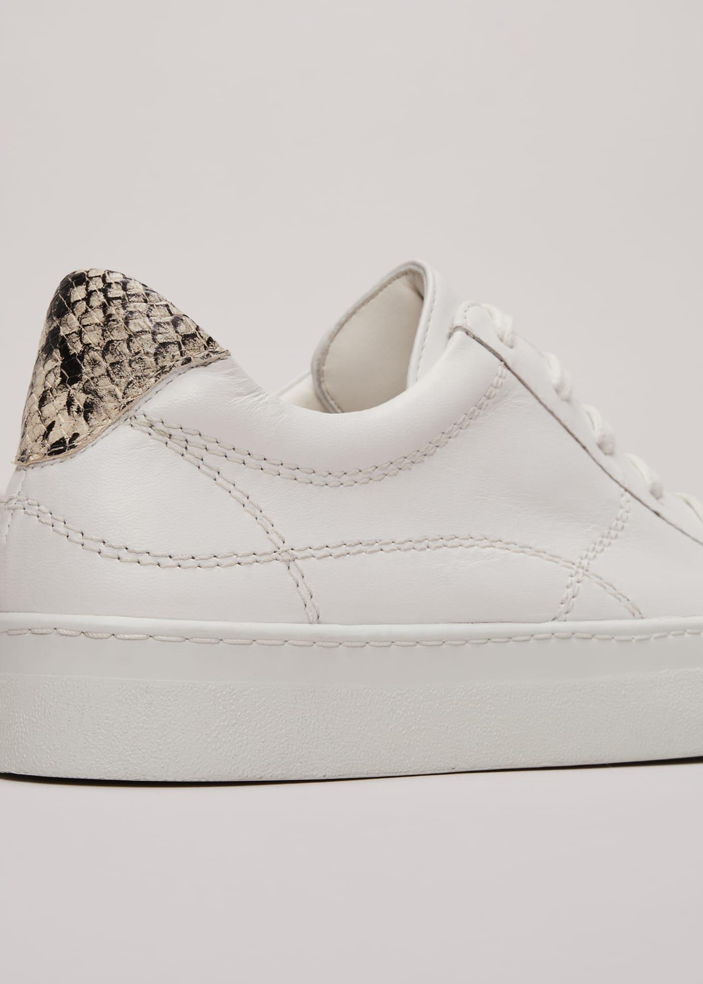 White Leather Trainers