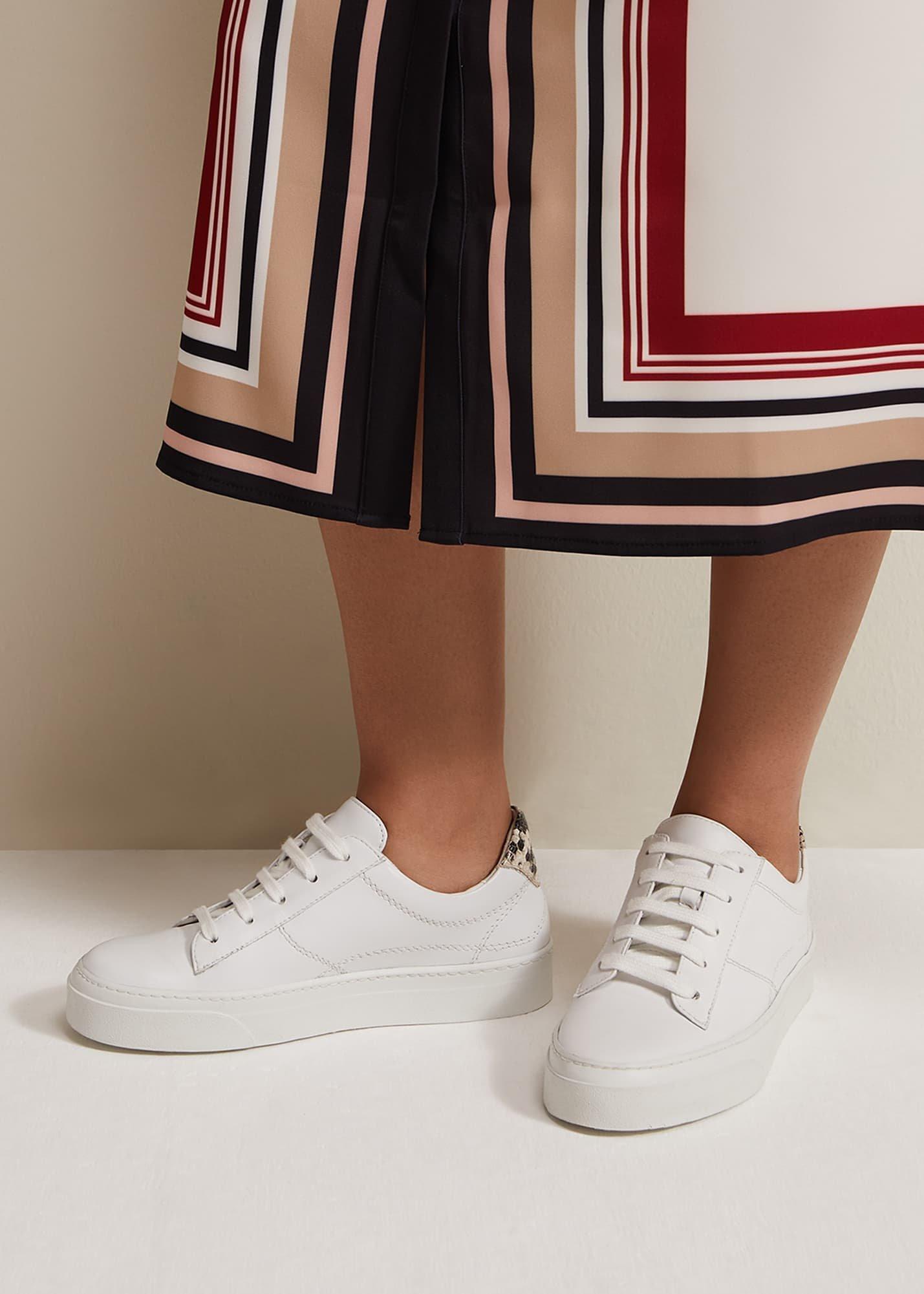 White Leather Trainers
