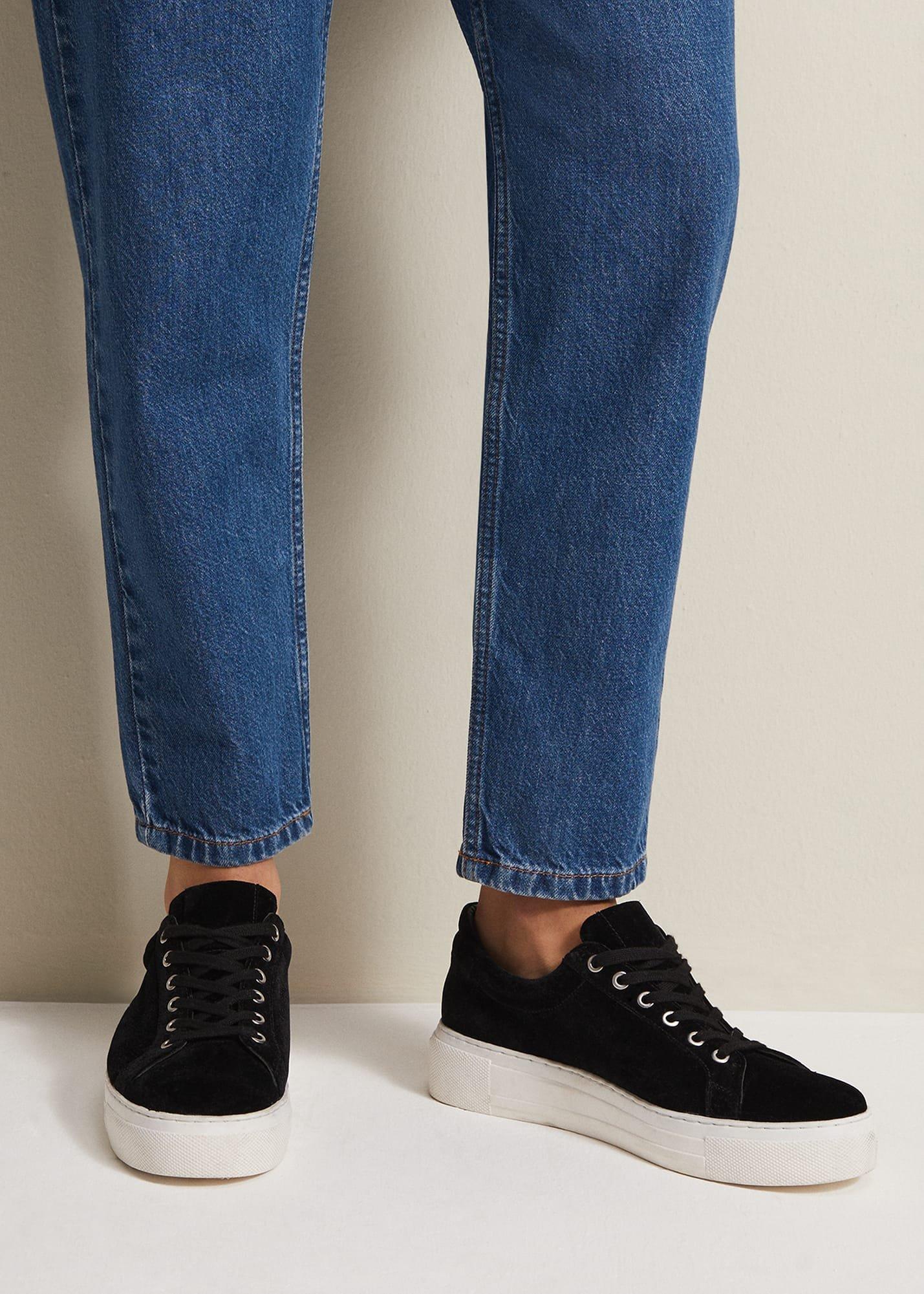 Black Velvet Trainers