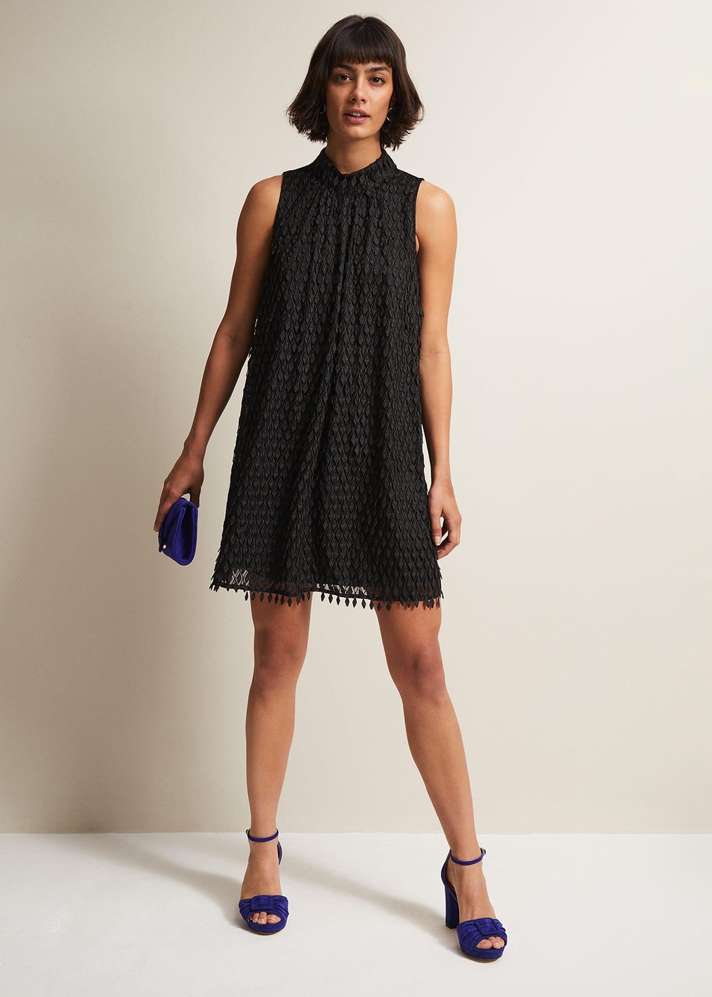 Blue Suede Platform Heels