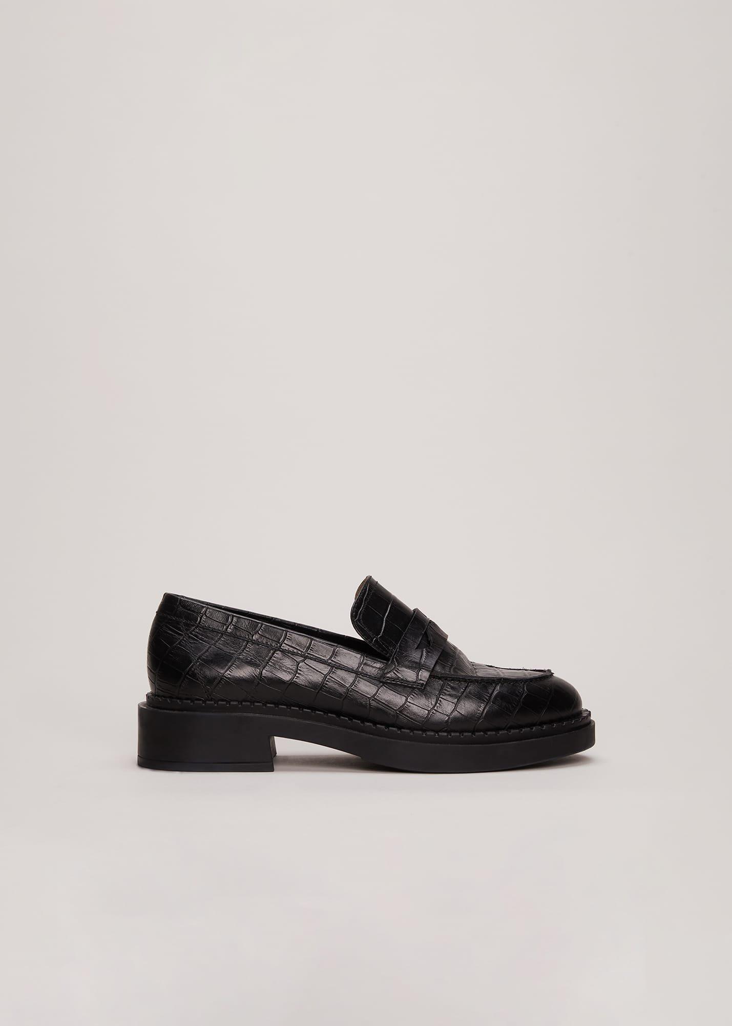 Black Chunky Loafers