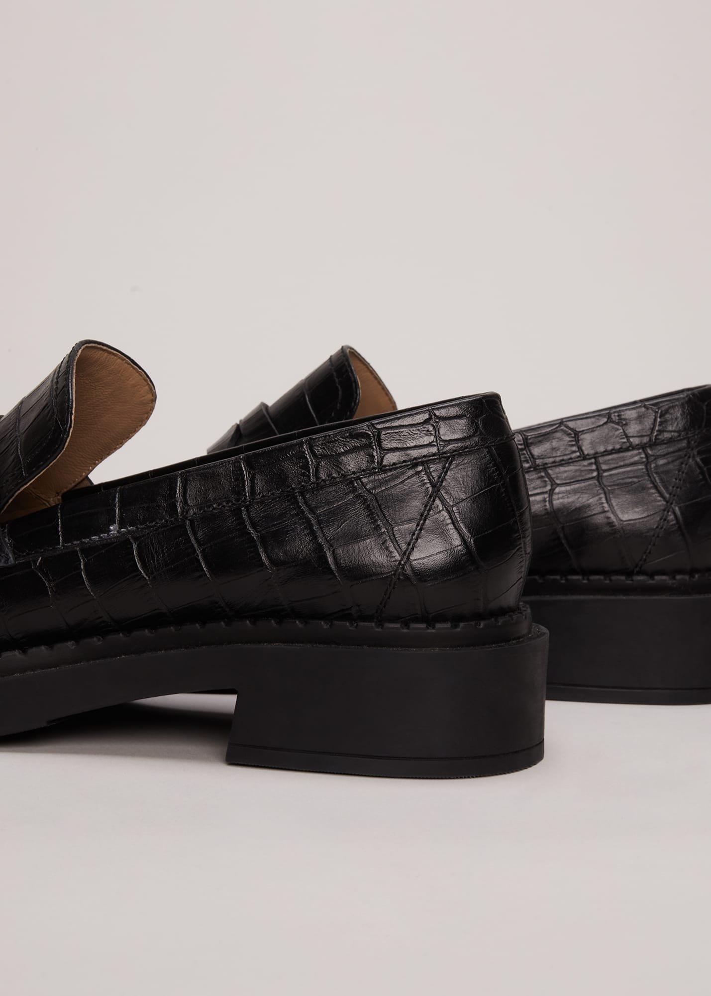 Black Chunky Loafers