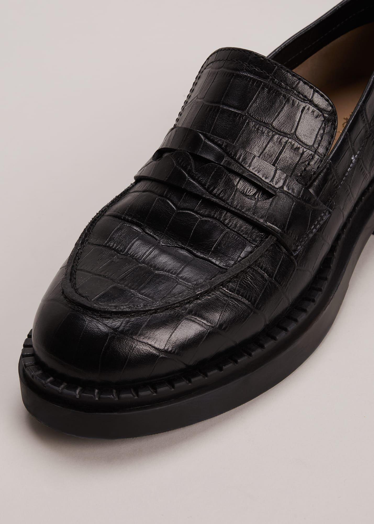 Black Chunky Loafers