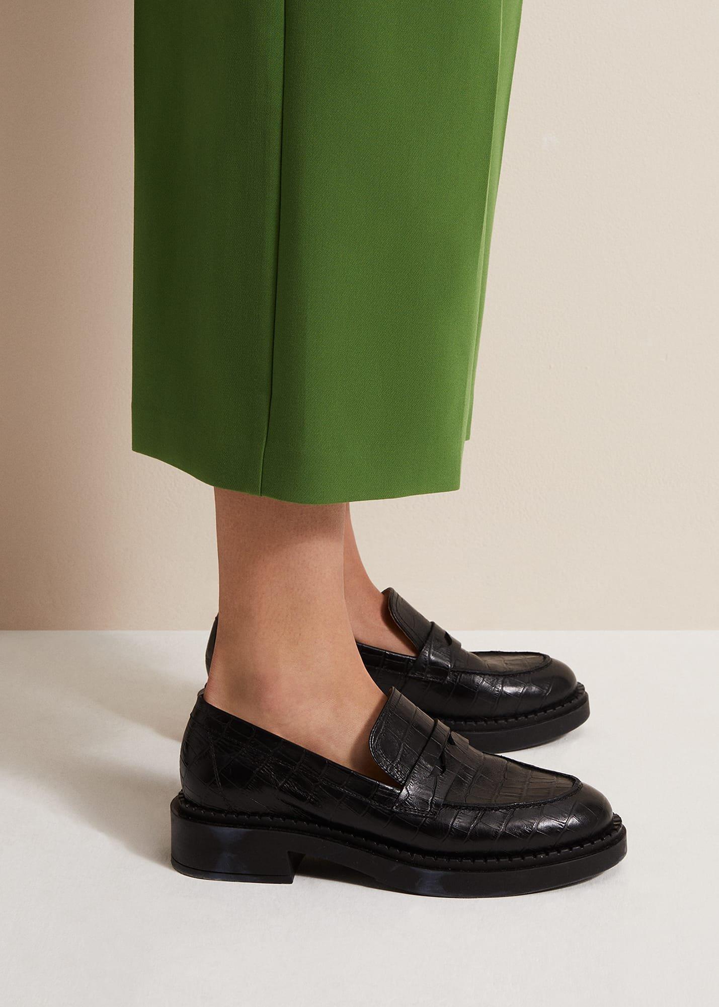 Black Chunky Loafers