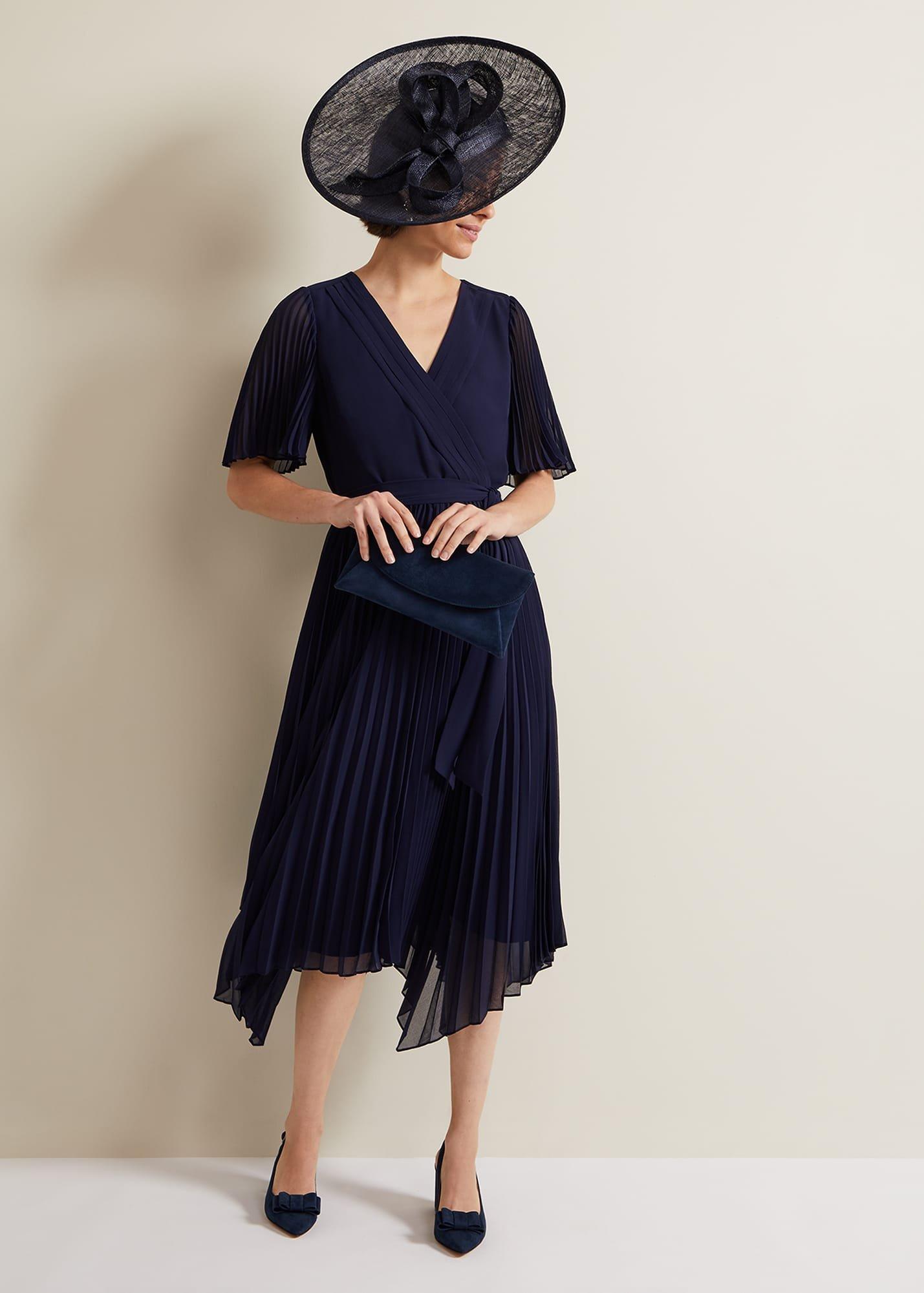 Bow Front Slingback Block Heel Shoes