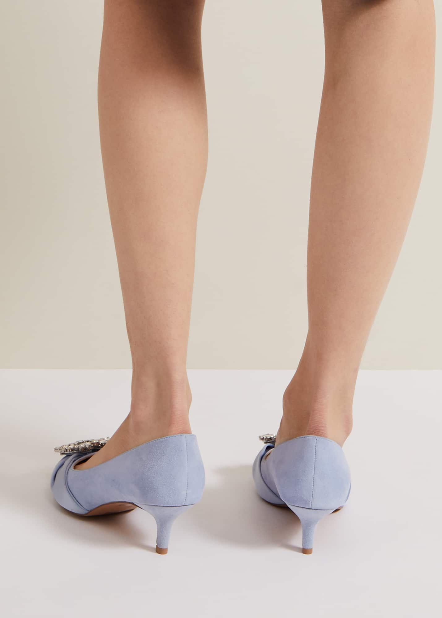 Embellished Kitten Heel Shoes